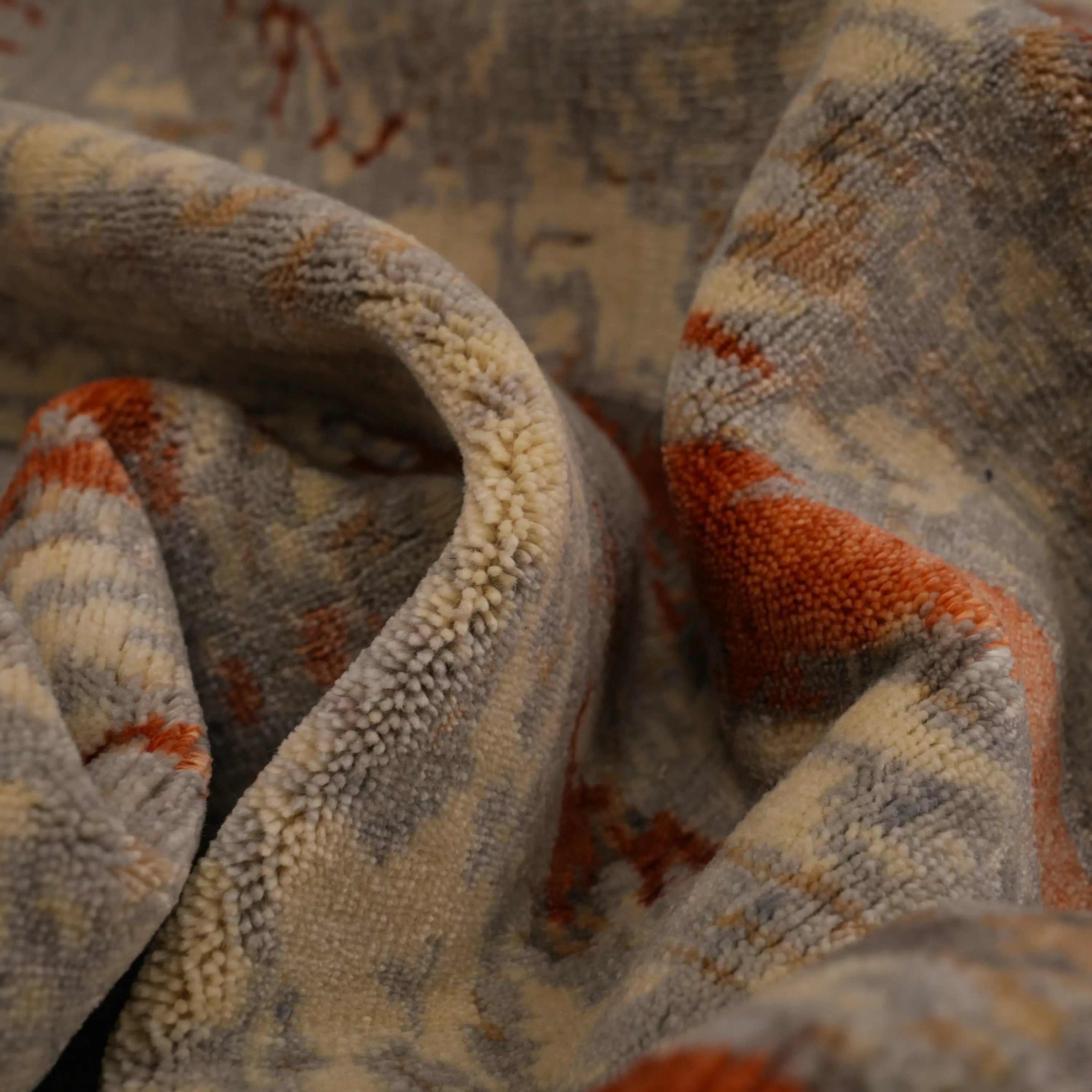 Günyolu Serisi Eğin (Kemaliye) Kapı Desenli Gri Tezgah Dokuma Doğal Halı