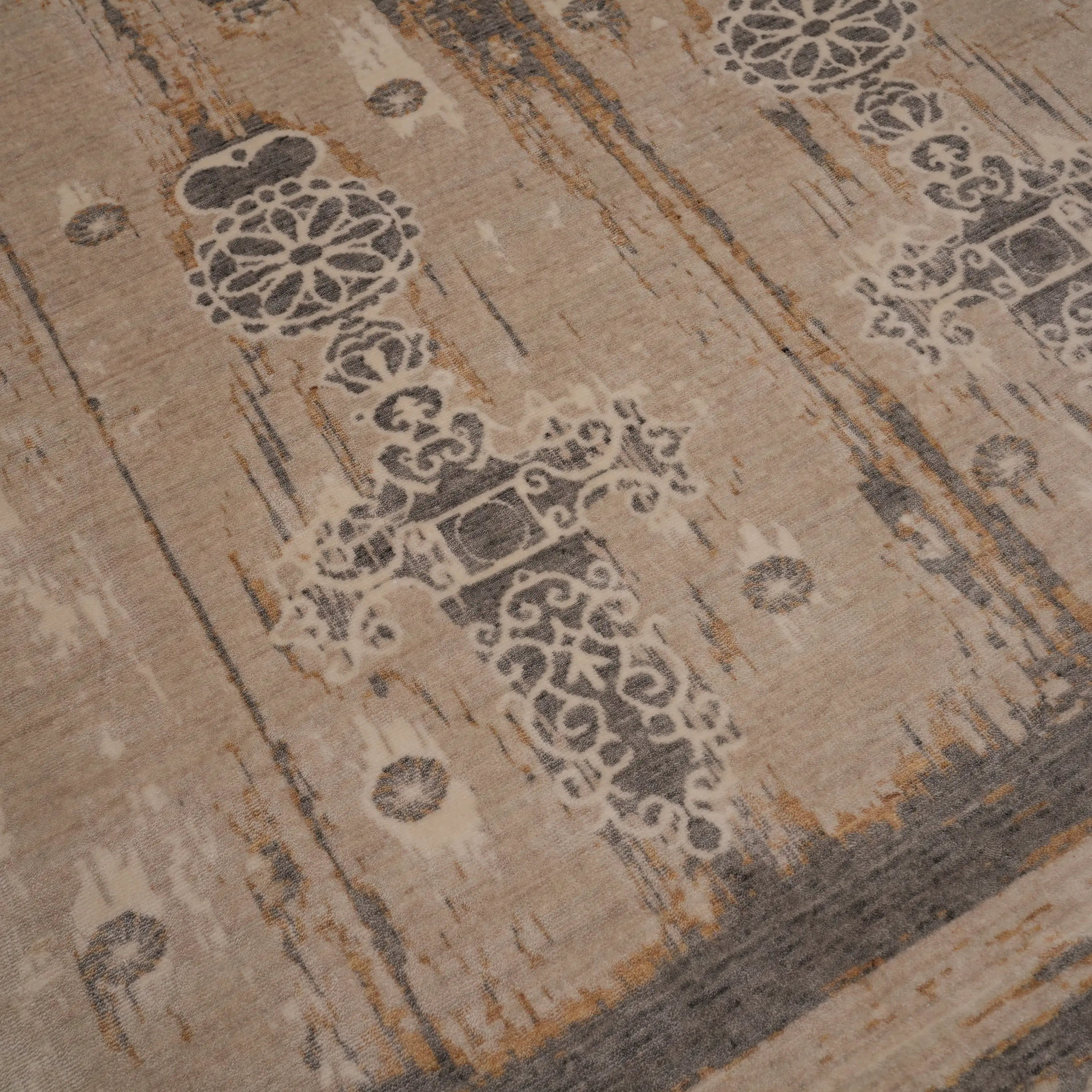 Günyolu Serisi Eğin (Kemaliye) Kapı Desenli Vizon Tezgah Dokuma Doğal Halı