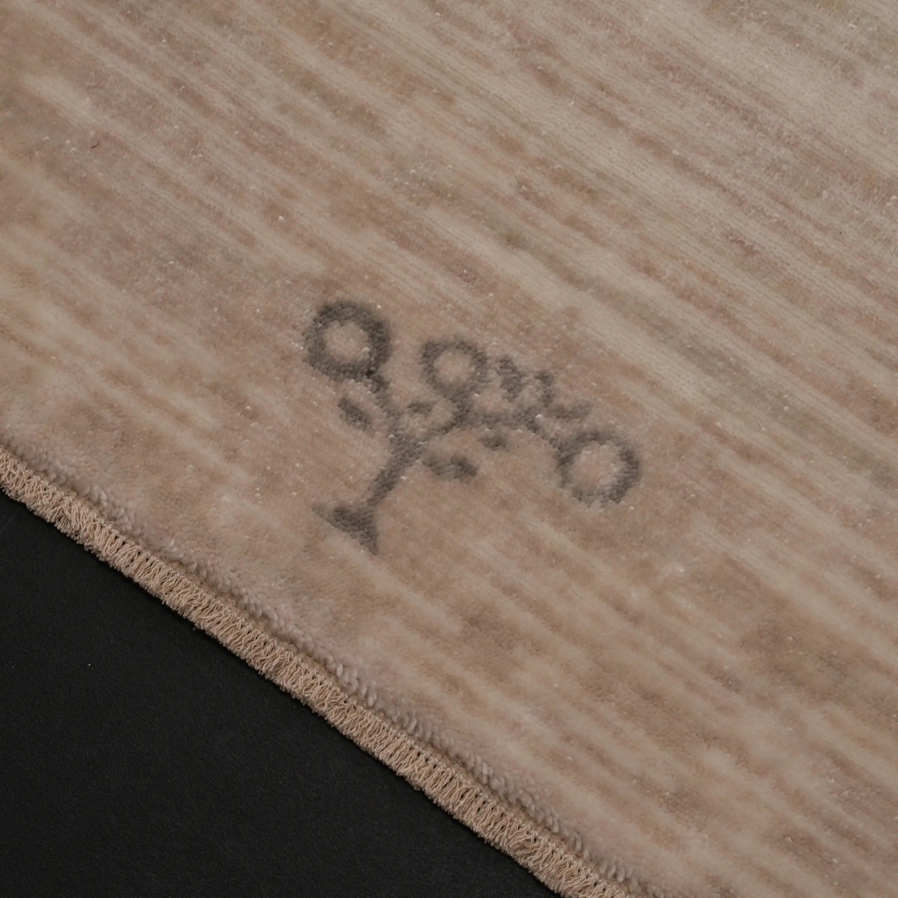 Günyolu Serisi Kemaliye Karanlık Kanyon Desenli Bej Tezgah Dokuma Doğal Halı