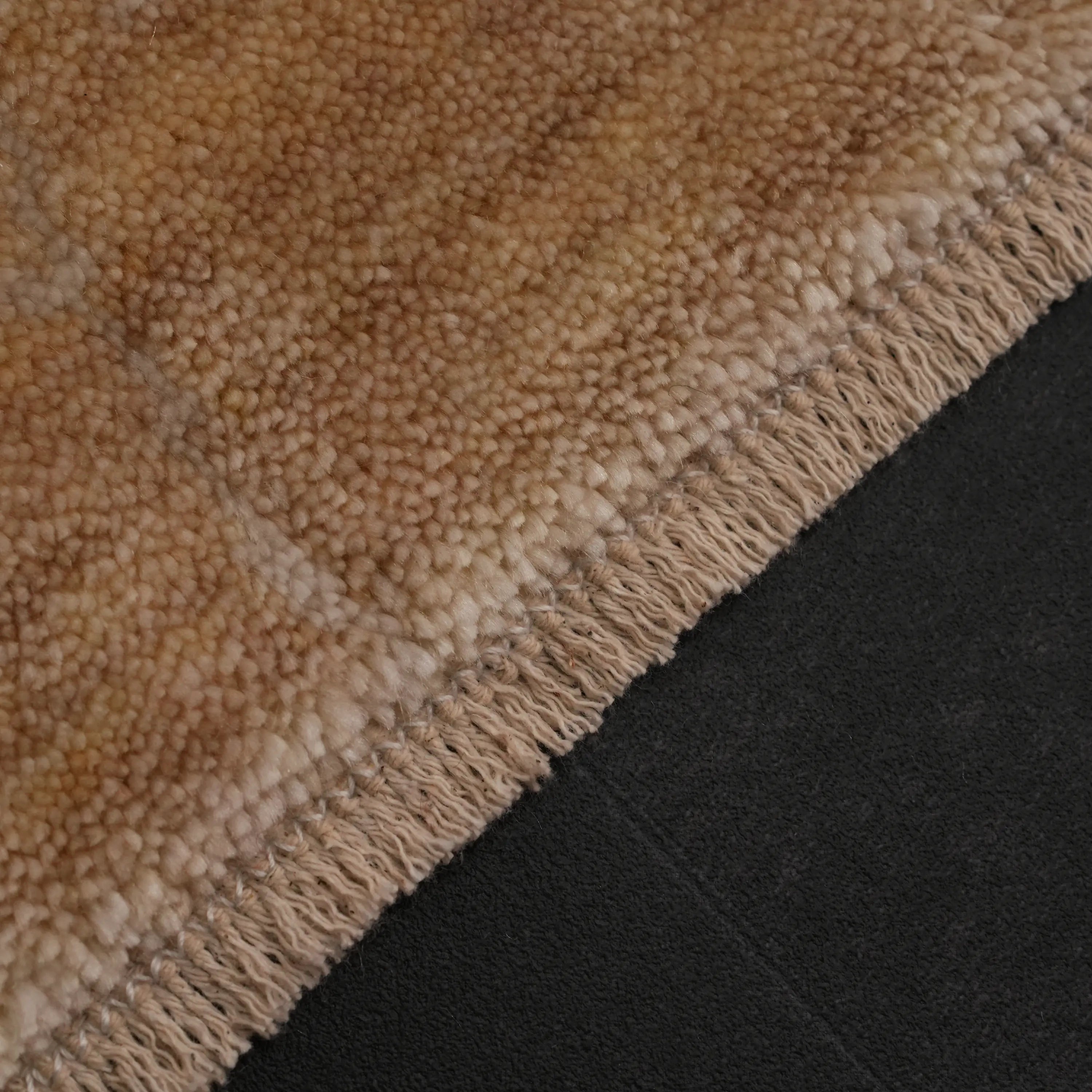 Günyolu Series Kemaliye Dark Canyon Patterned Beige Loom-Woven Natural Rug