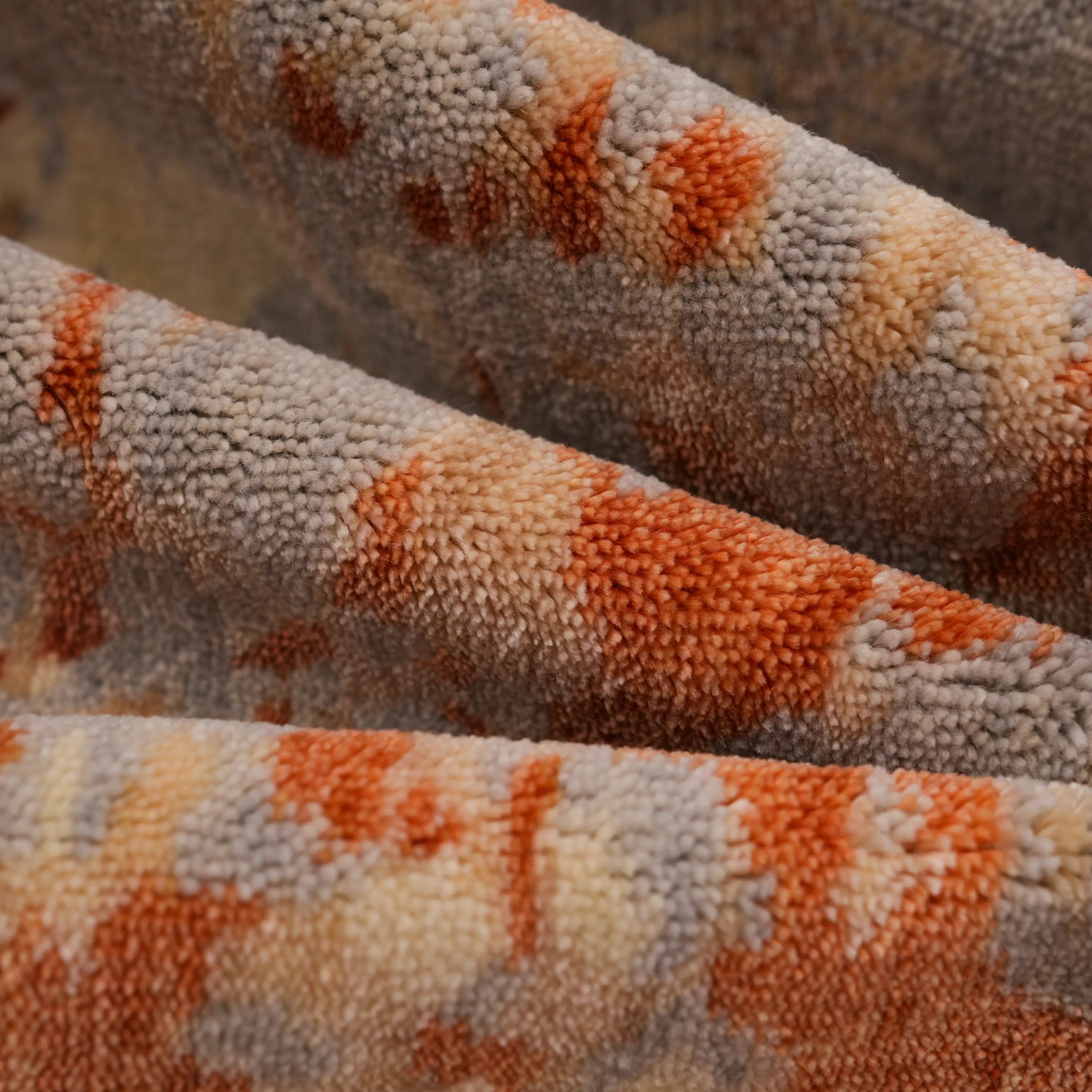 Günyolu Serisi Memlük Desenli Terra Tezgah Dokuma Doğal Halı