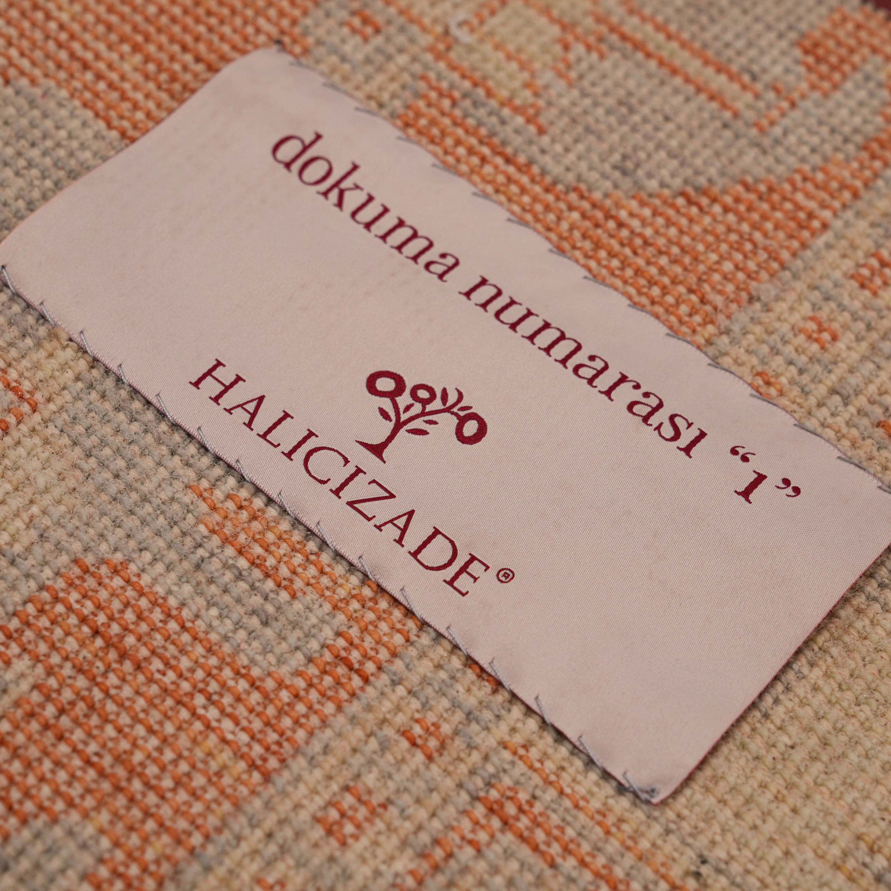 Günyolu Series Pazırık Patterned Terra Loom-Woven Natural Rug