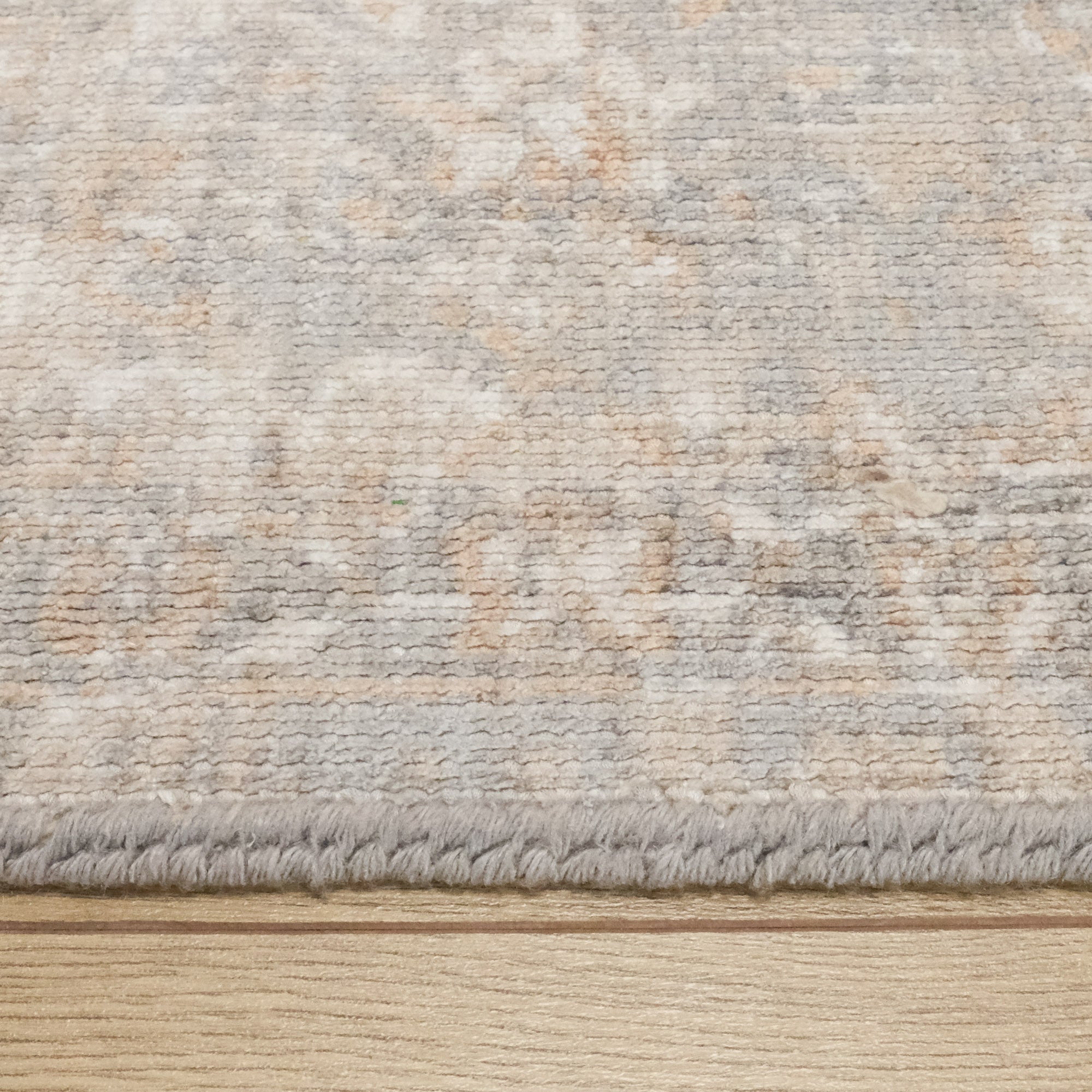 Tezgah Dokuma Vintage Desenli Klasik Gri Halı