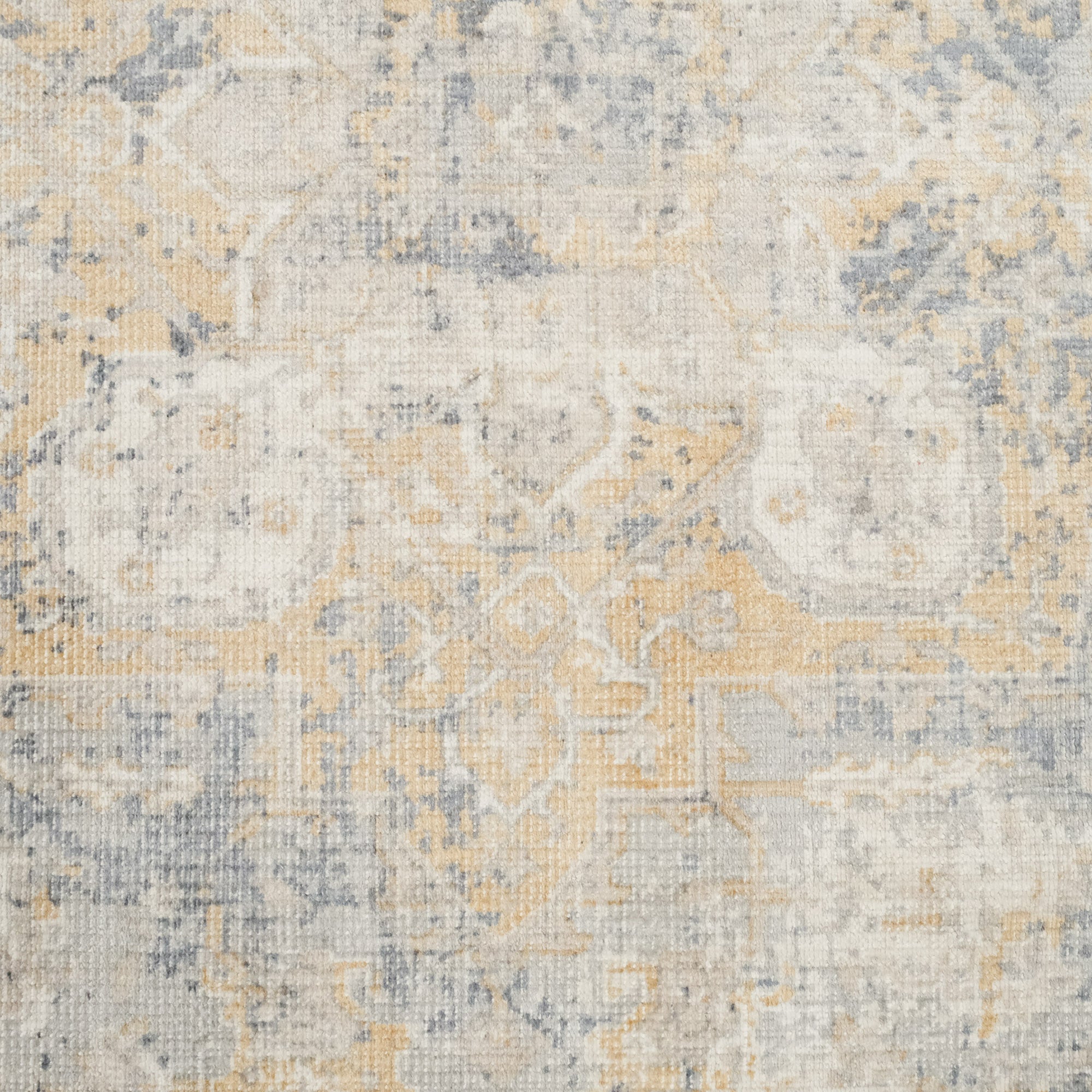 Tezgah Dokuma Vintage Desenli Mavi Klasik Halı