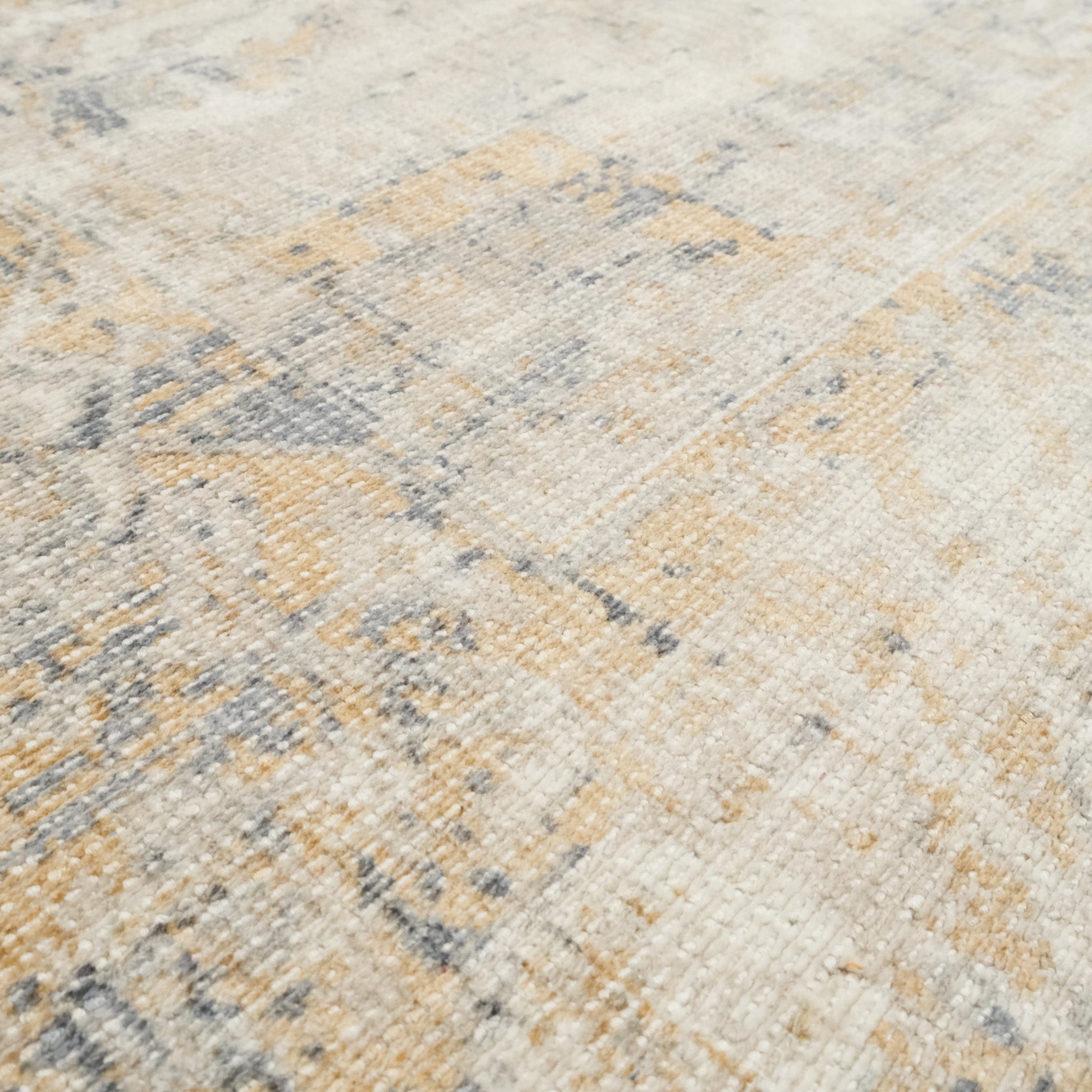 Tezgah Dokuma Vintage Desenli Mavi Klasik Halı