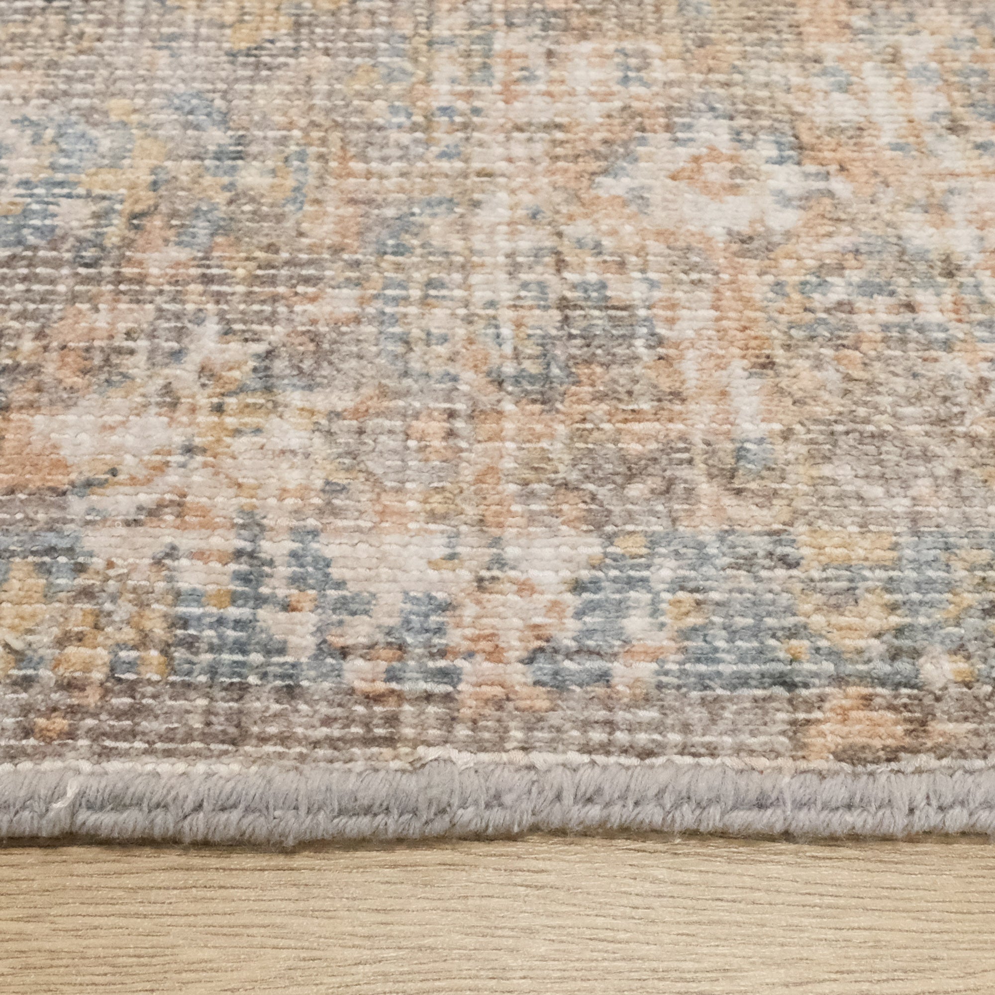 Tezgah Dokuma Vintage Desenli Gri Halı