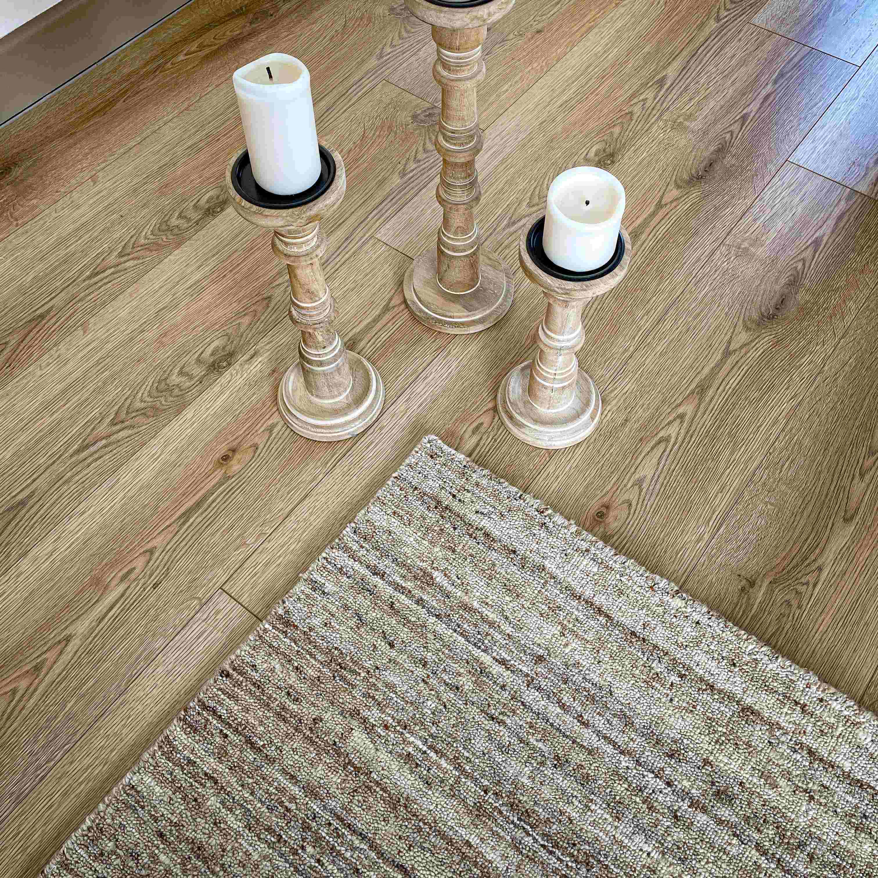 Hand Woven Plain Patterned Beige Carpet