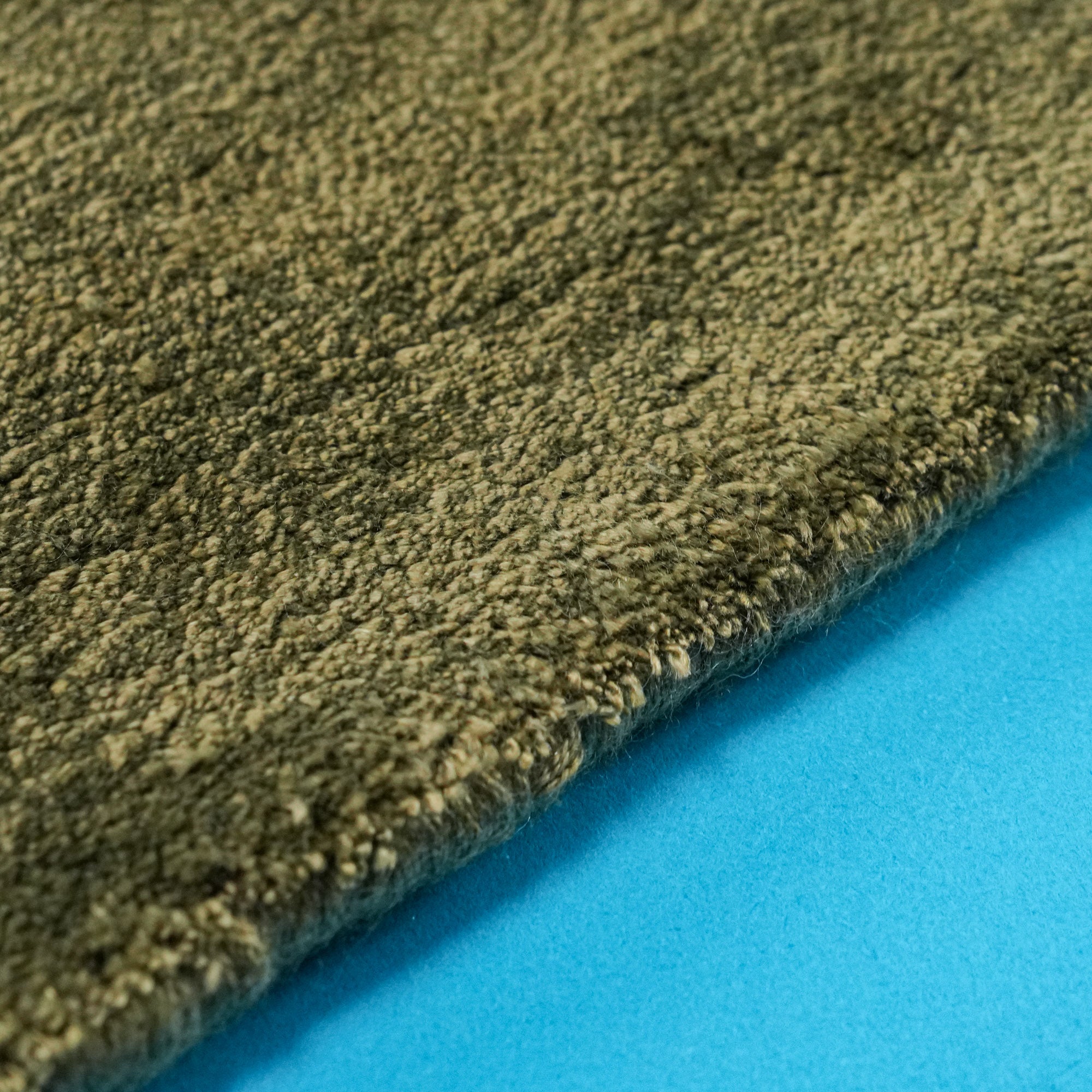 Bench Woven Simple Patterned Green Viscose Rug