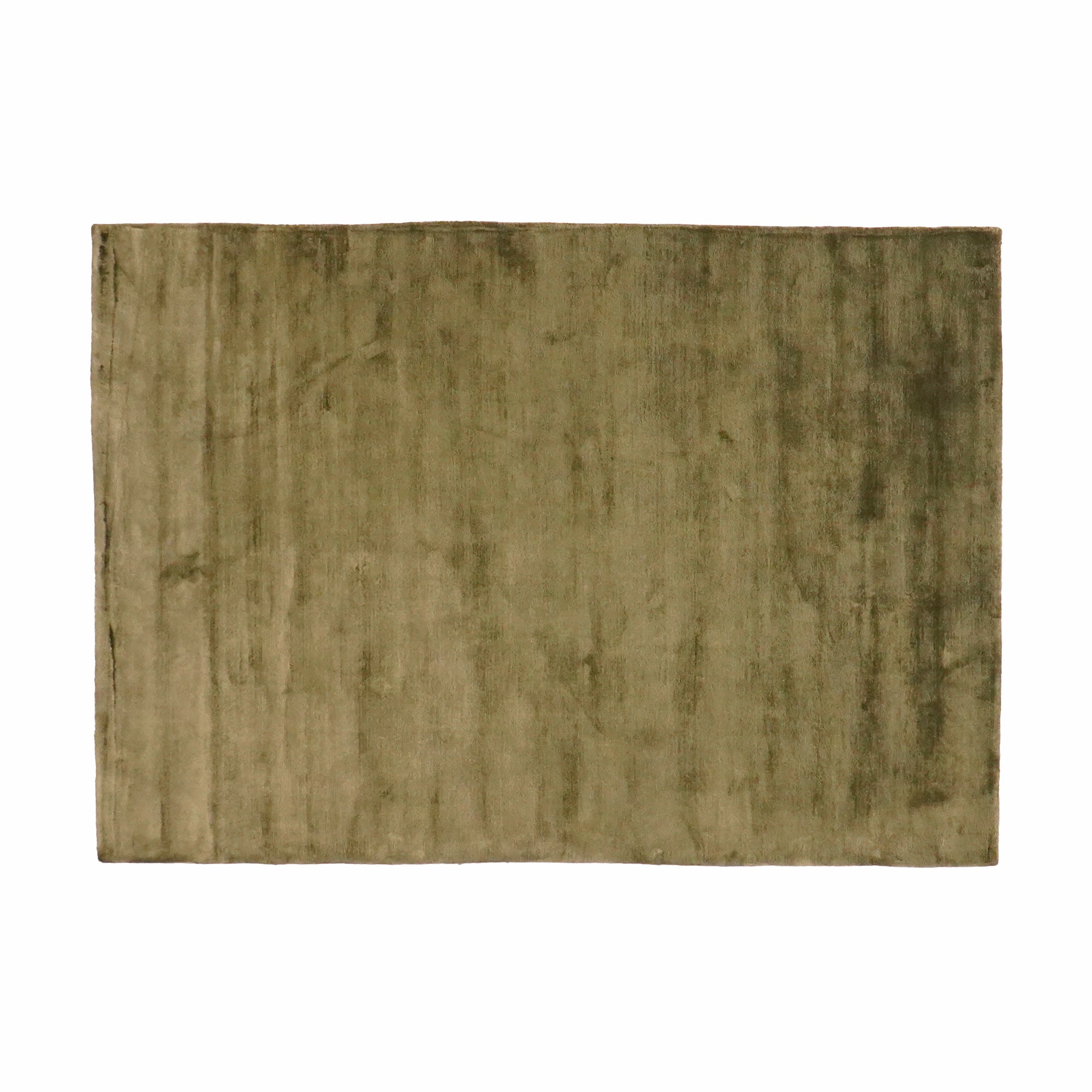 Bench Woven Simple Patterned Green Viscose Rug