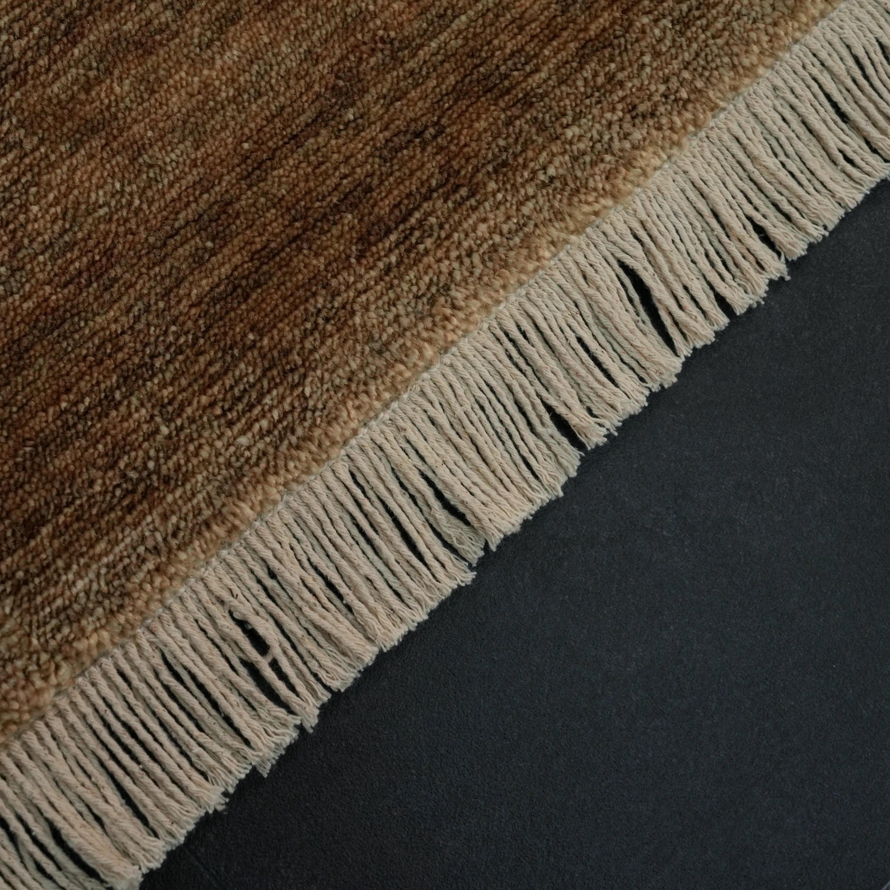 Haki Yeşil Tencel Tezgah Dokuma Baş Başa Seccade