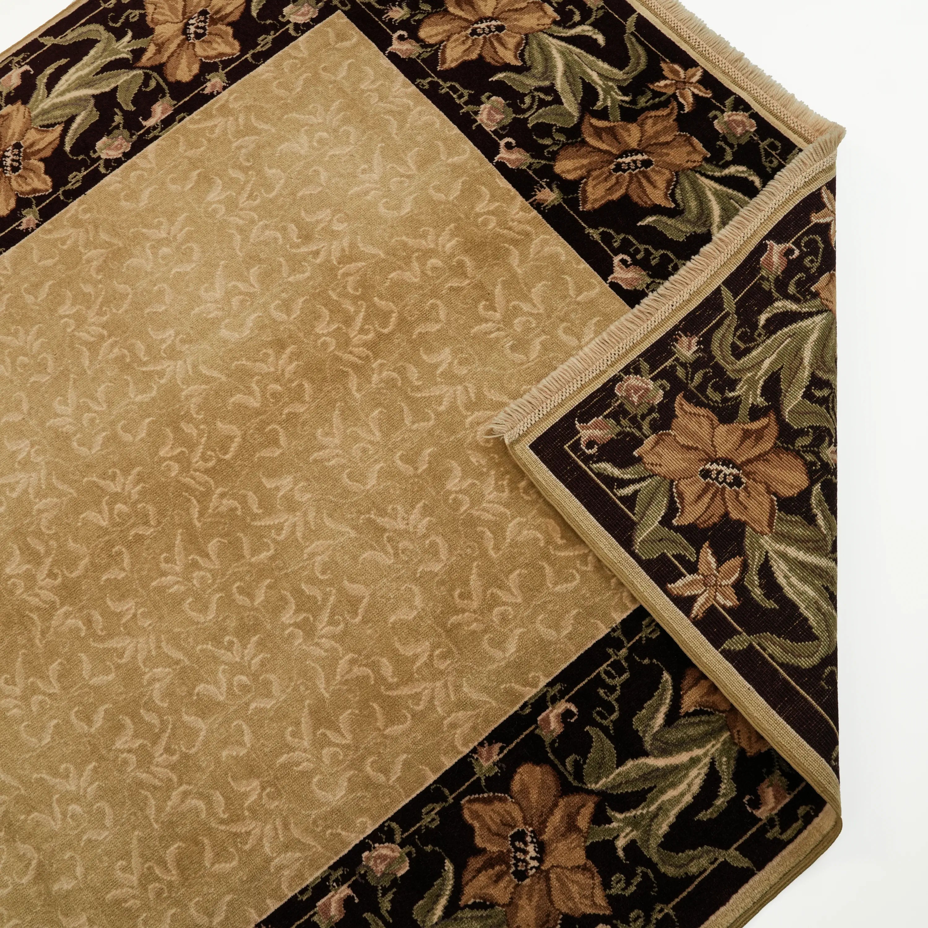 Harem Serisi El Dokuma Uşak Desenli Bej Yün Halı