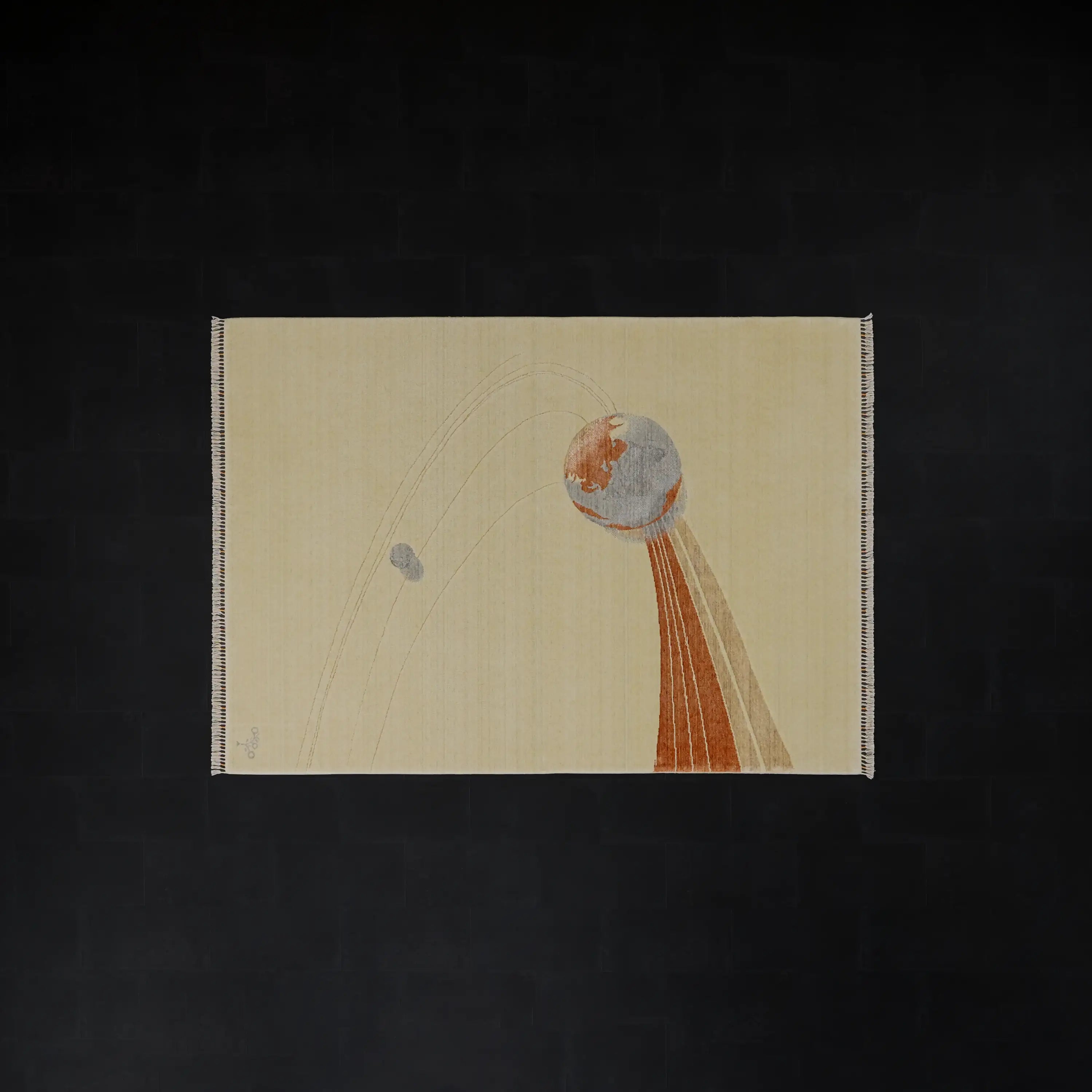 Hatıl Serisi Dünya Desenli Doğal Yün Tezgah Dokuma Halı