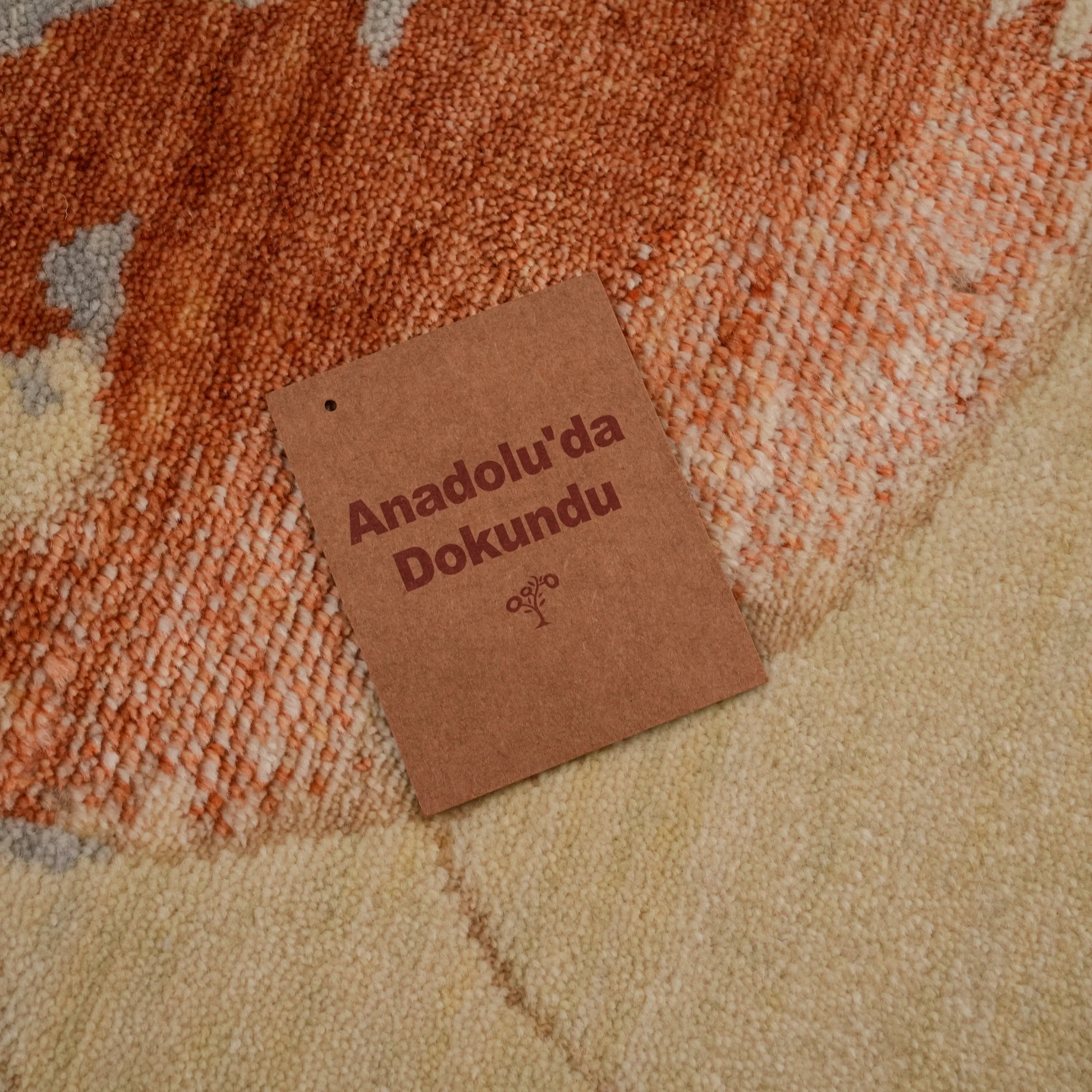 Hatıl Serisi Dünya Desenli Doğal Yün Tezgah Dokuma Halı