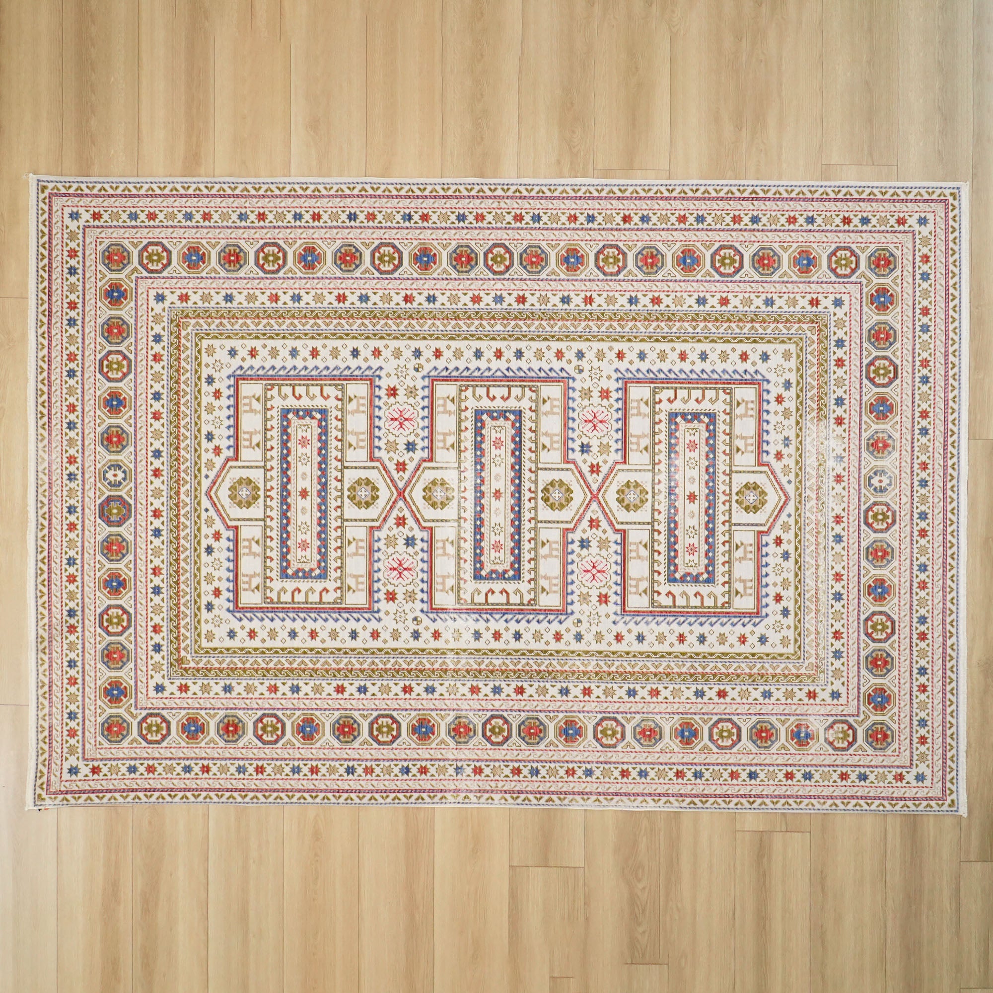 Heritage Serisi Anadolu Desenli Krem Tezgah Dokuma Halı