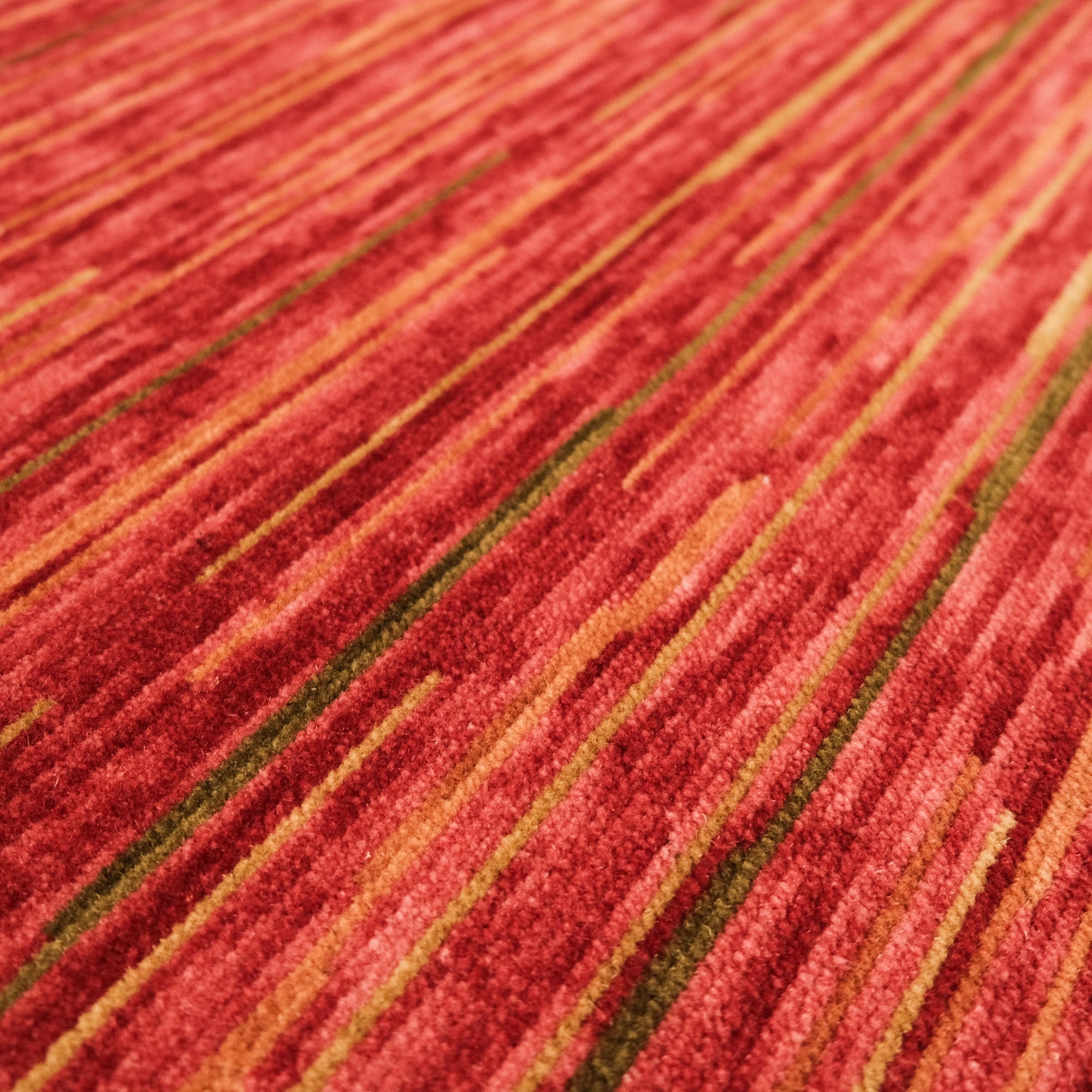 Heritage Series Striped Pattern Terra Loom-Woven Rug