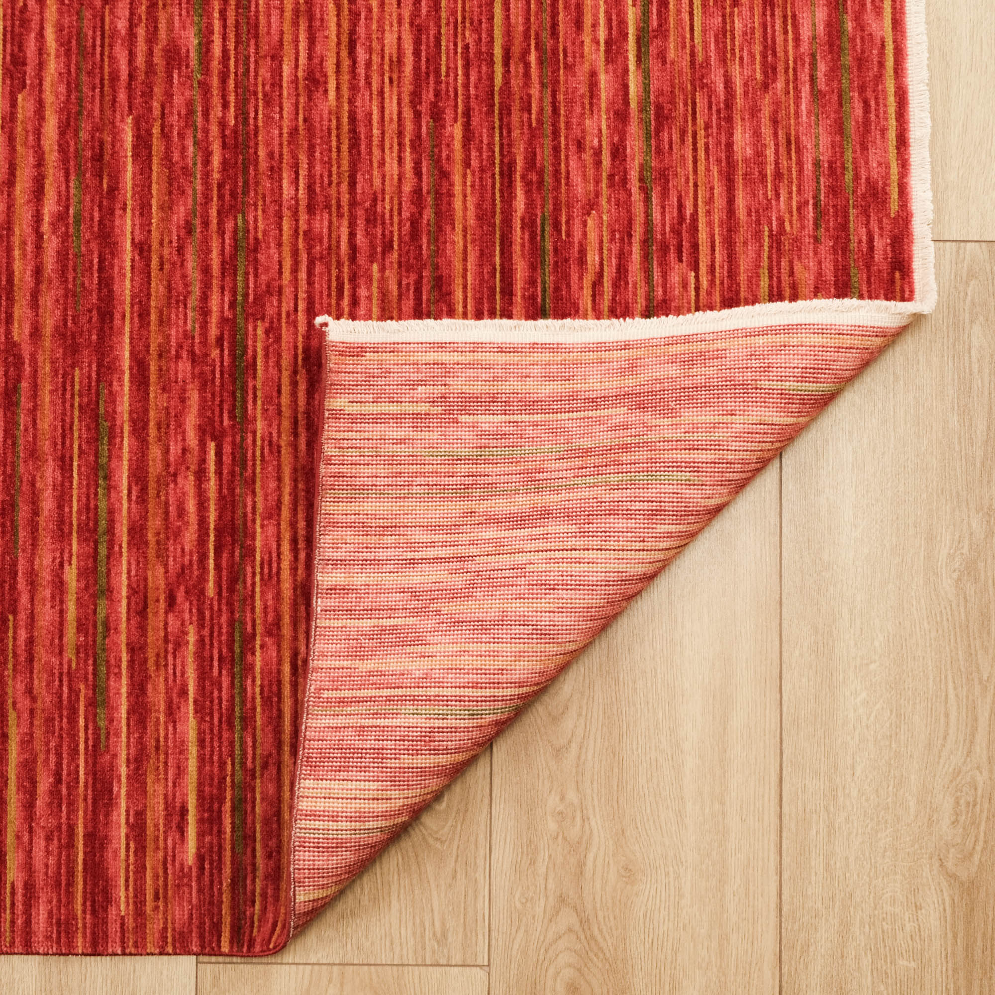 Heritage Series Striped Pattern Terra Loom-Woven Rug
