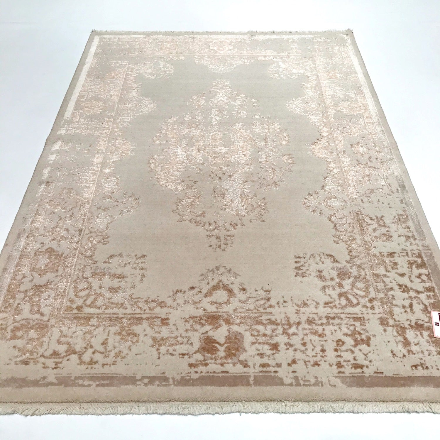 Heritage Serisi Tezgah Dokuma Bakır Renkli Vintage Desenli Halı