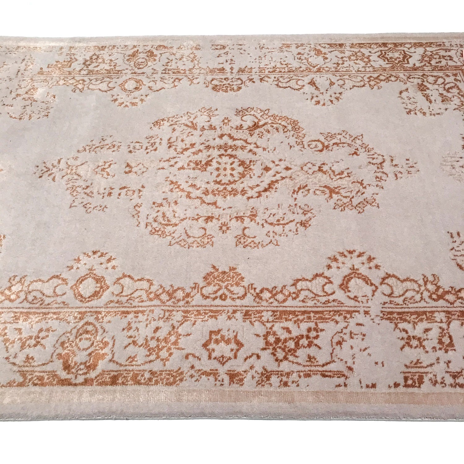 Heritage Serisi Tezgah Dokuma Vintage Desenli Bakır Halı