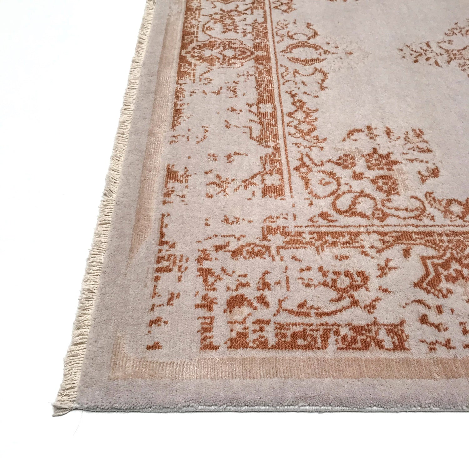 Heritage Serisi Tezgah Dokuma Vintage Desenli Bakır Halı