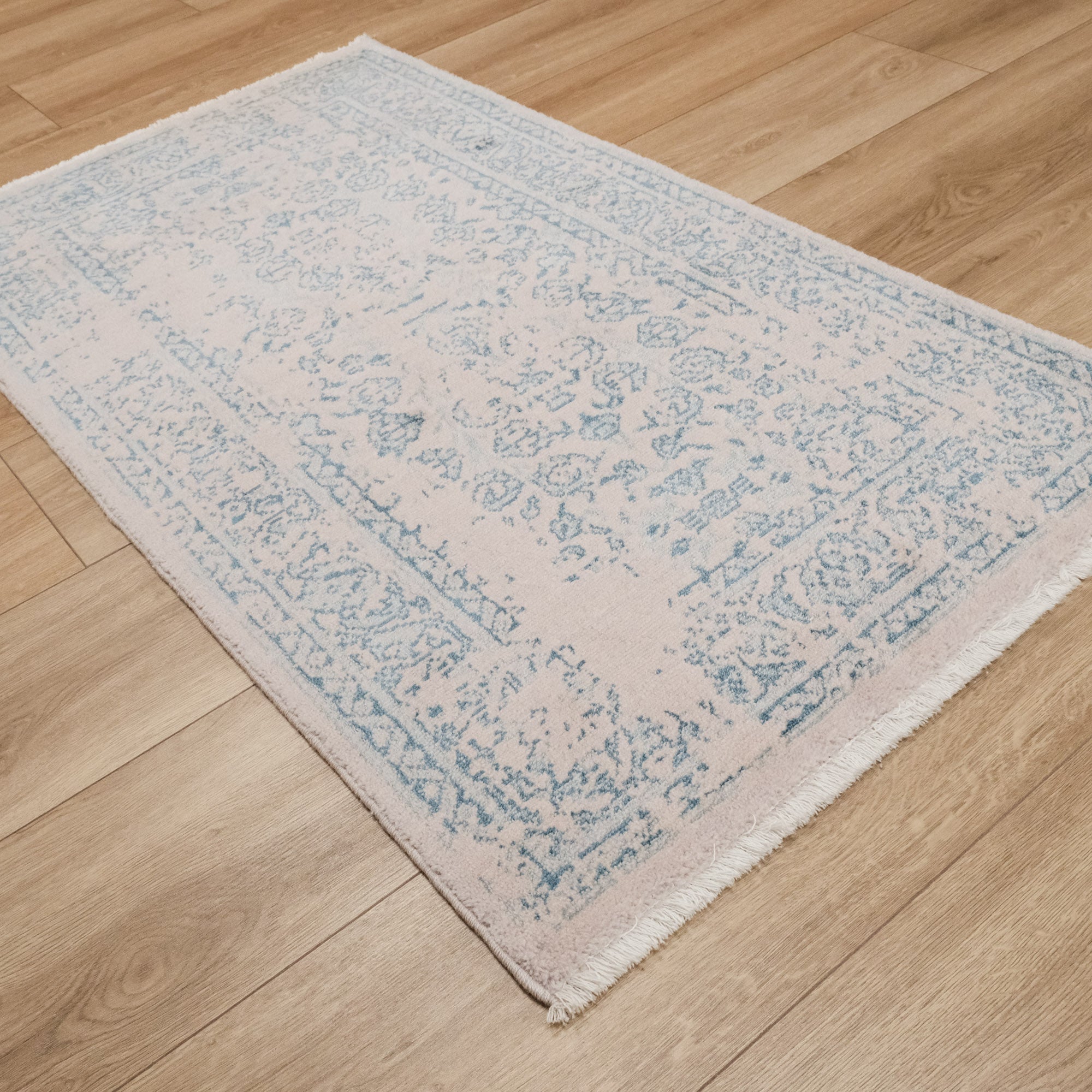 Heritage Serisi Tezgah Dokuma Vintage Mavi Halı