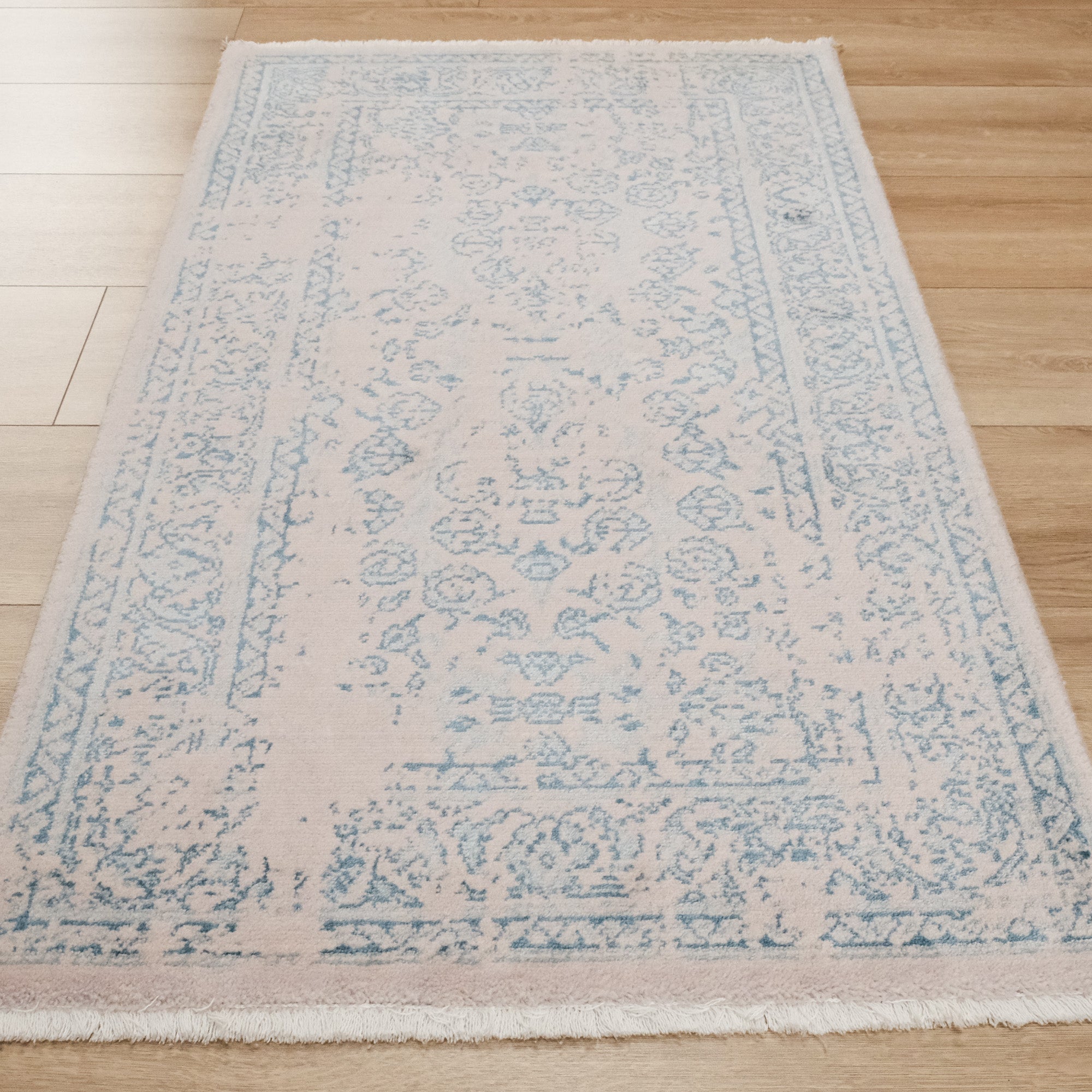 Heritage Serisi Tezgah Dokuma Vintage Mavi Halı