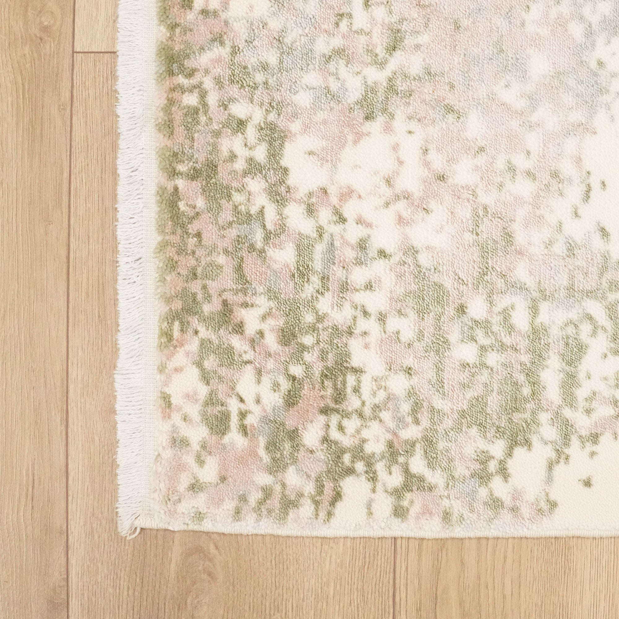Heritage Serisi Soyut Desenli Yeşil Yün Halı