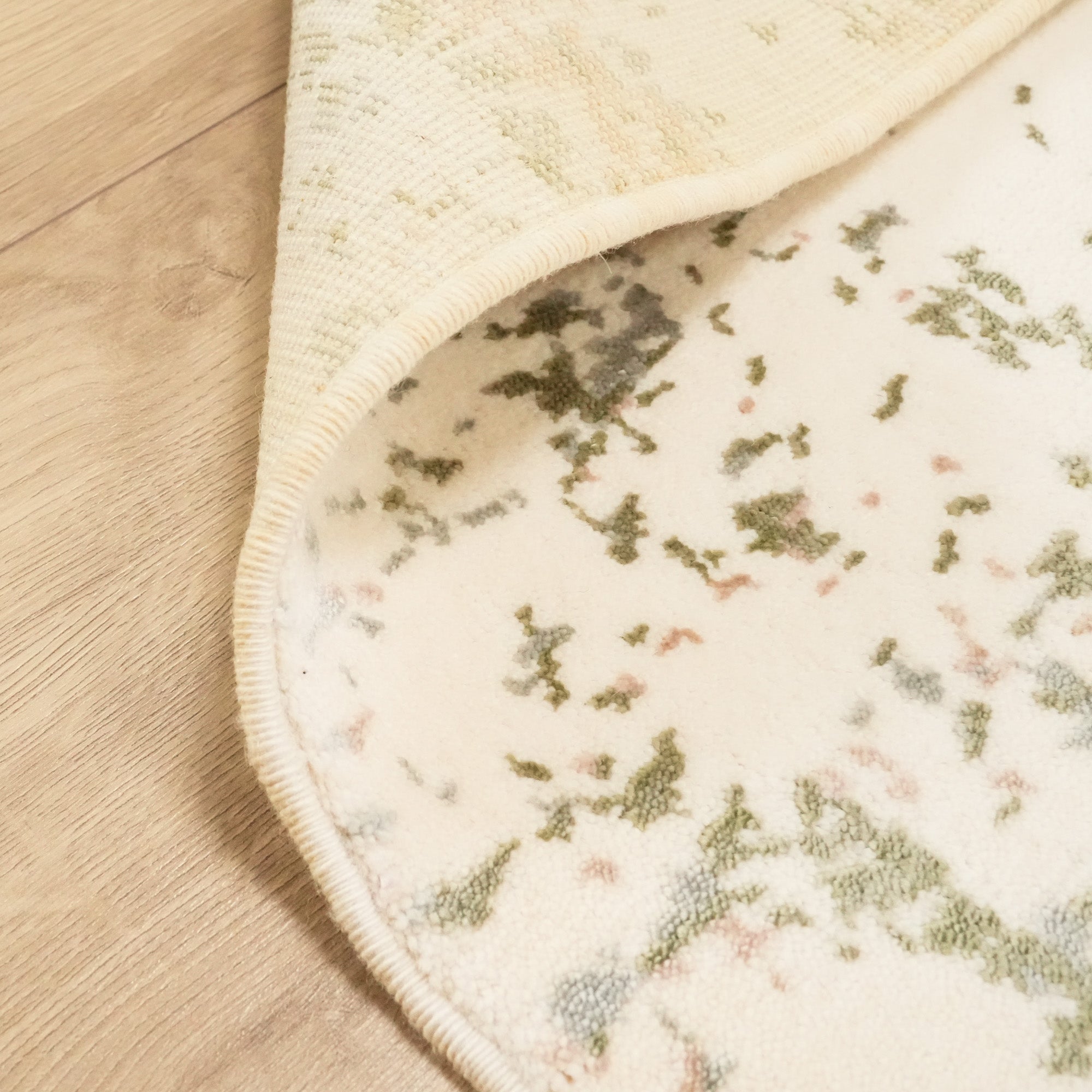 Heritage Serisi Soyut Desenli Yeşil Yün Halı