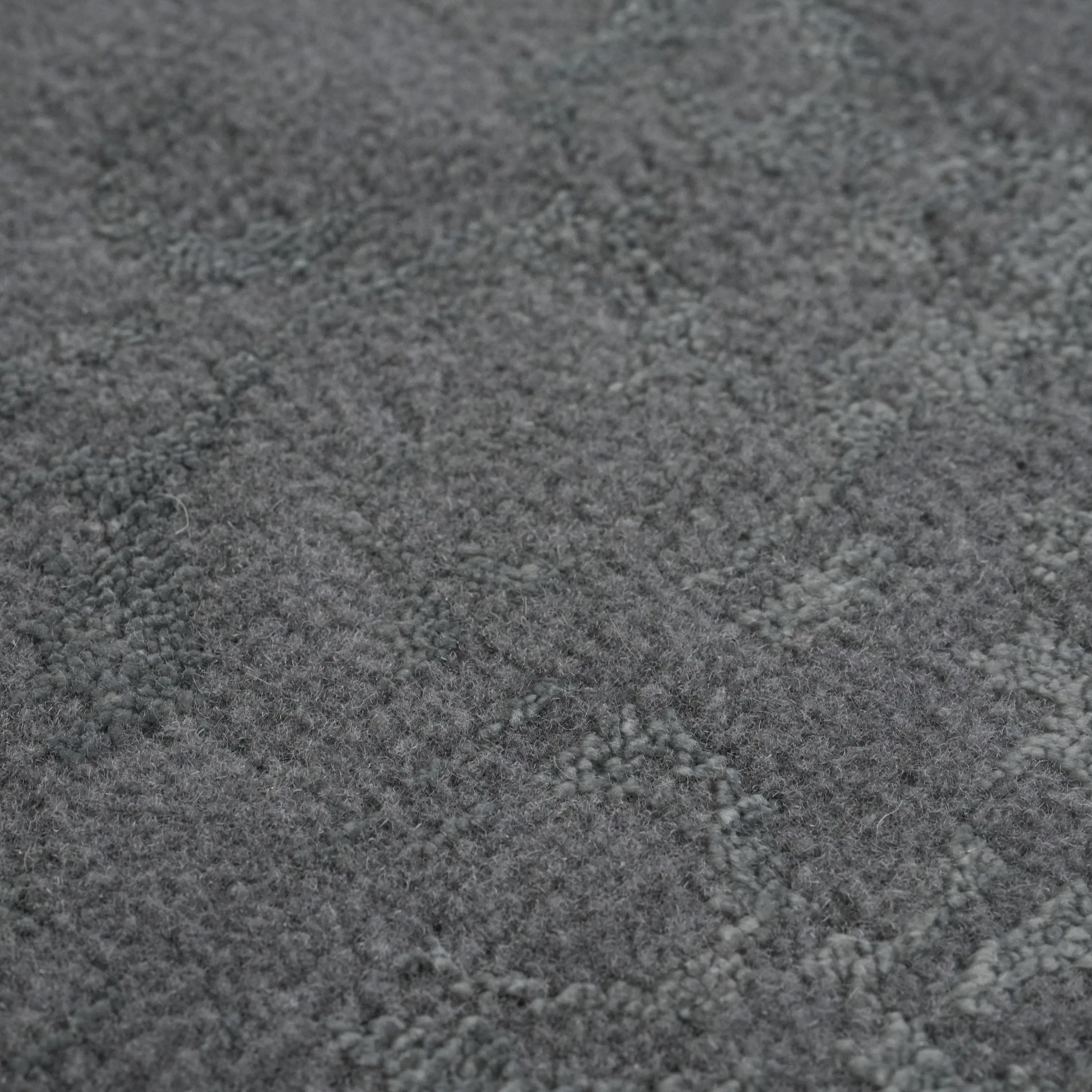 Heritage Series Vintage Patterned Gray Wool Loom Woven Rug