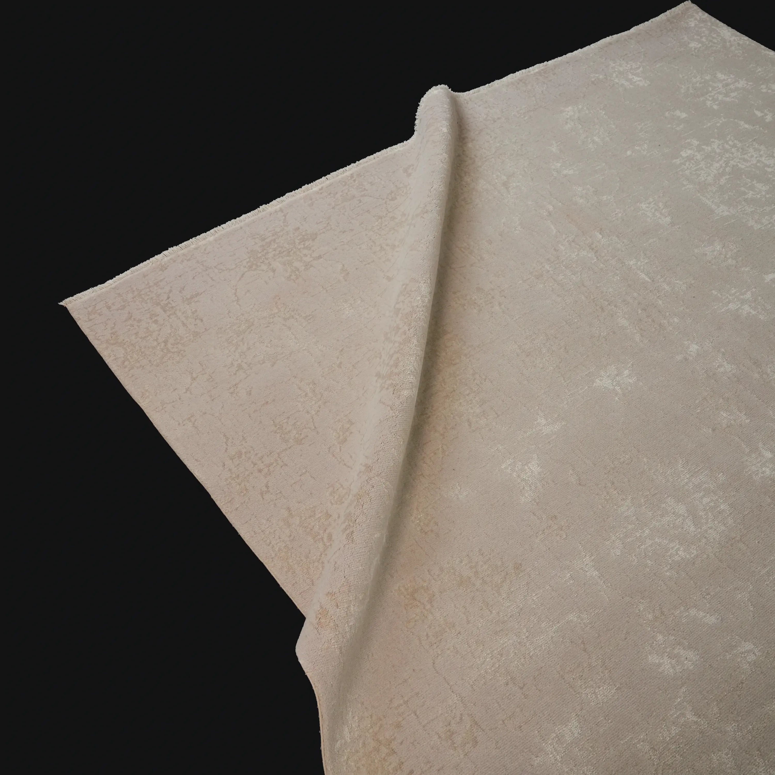 Heritage Serisi Vintage Desenli Krem Yün Tezgah Dokuma Halı