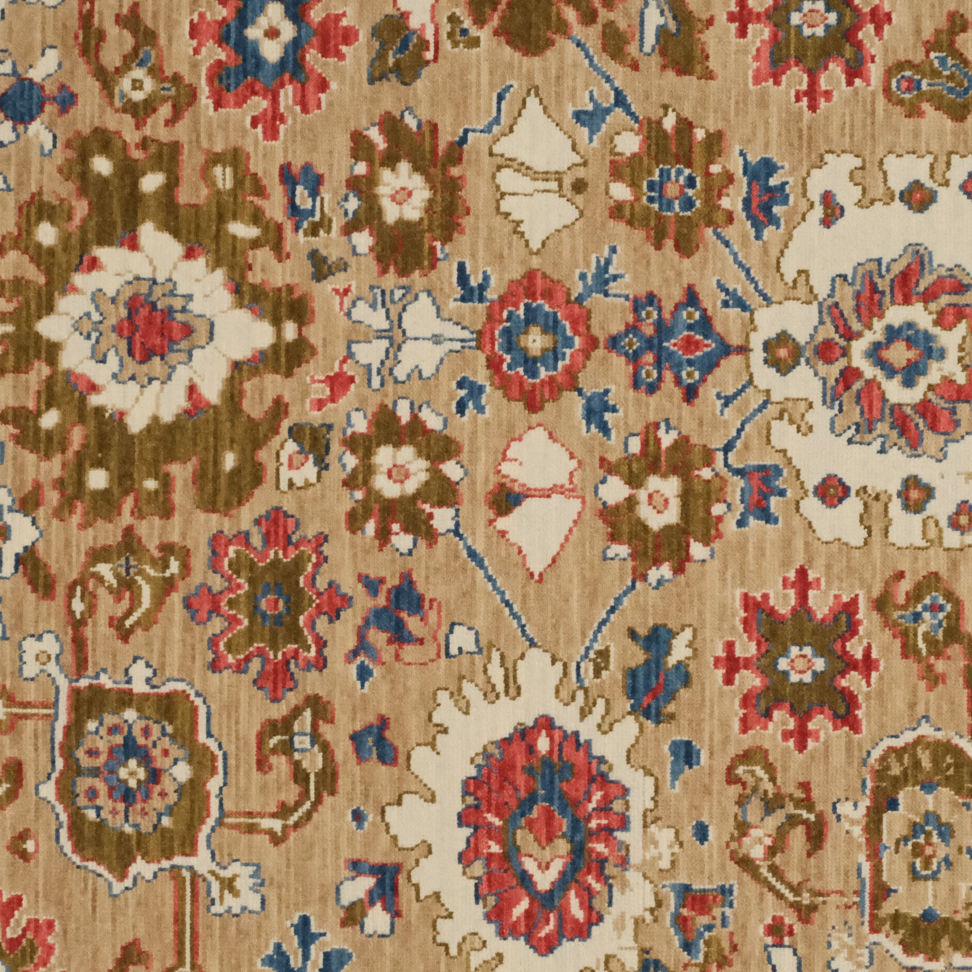 Heritage Serisi Vintage Desenli Tezgah Dokuma Çiçekli Halı