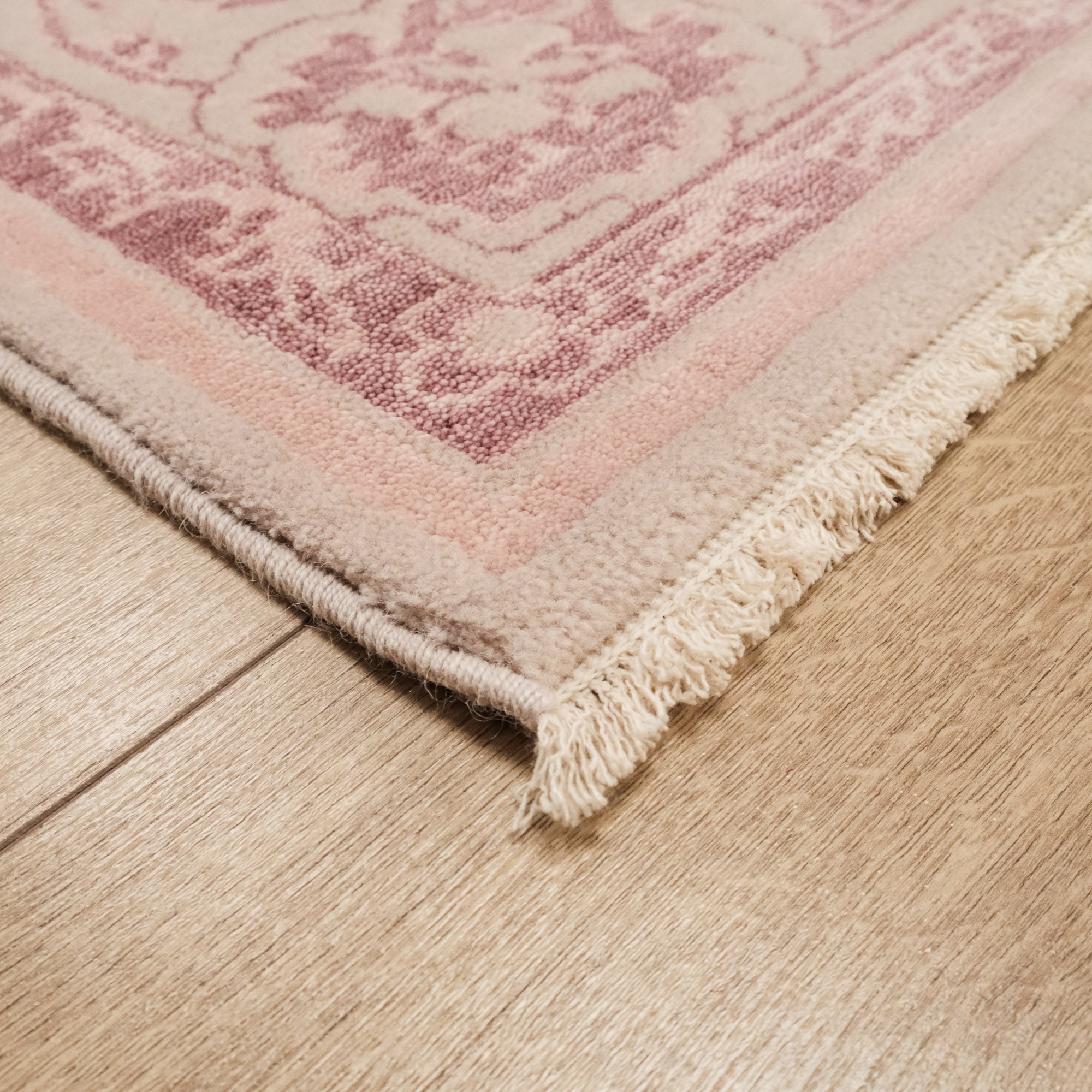 Heritage Serisi Vintage Pembe Tezgah Dokuma Halı