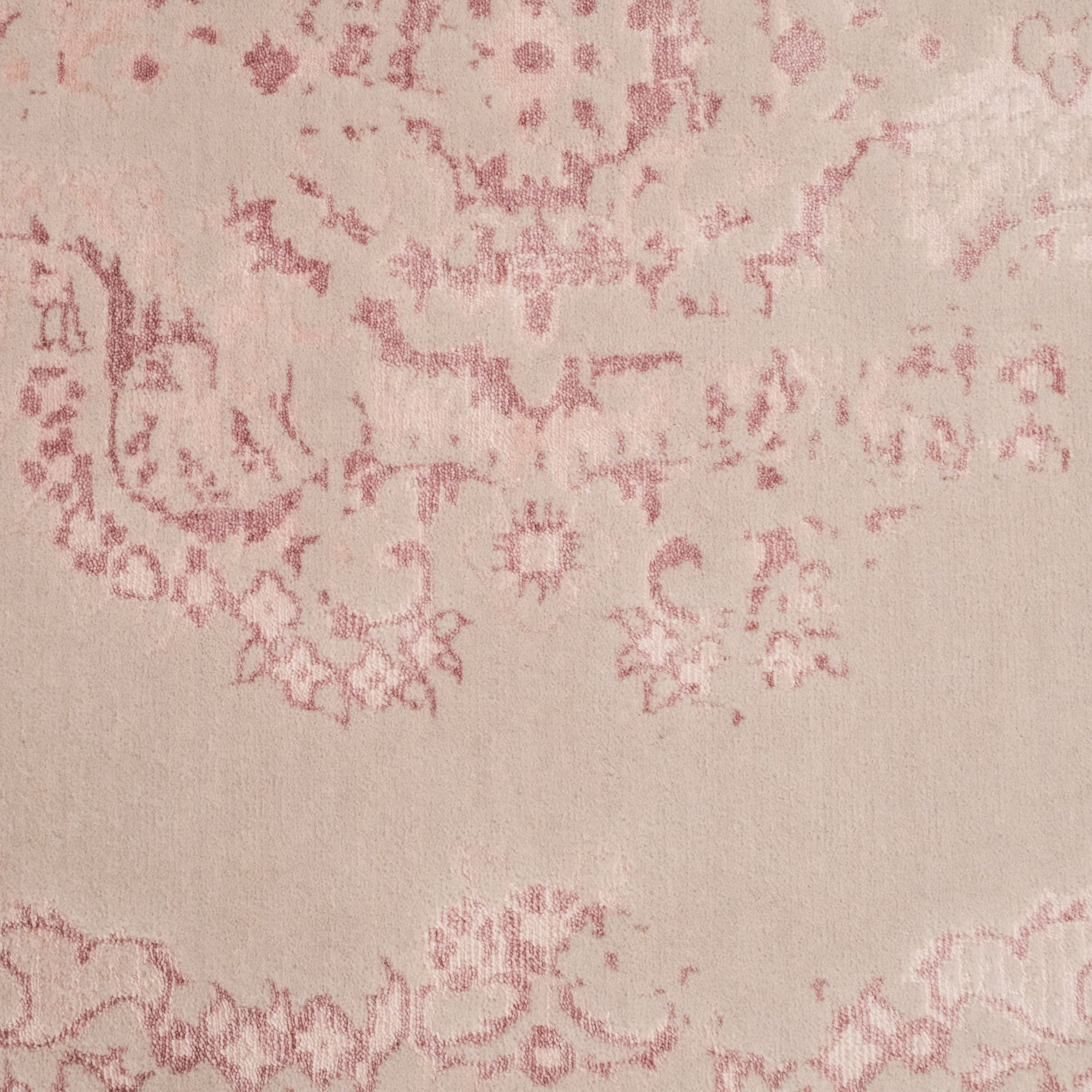 Heritage Serisi Vintage Pembe Tezgah Dokuma Halı