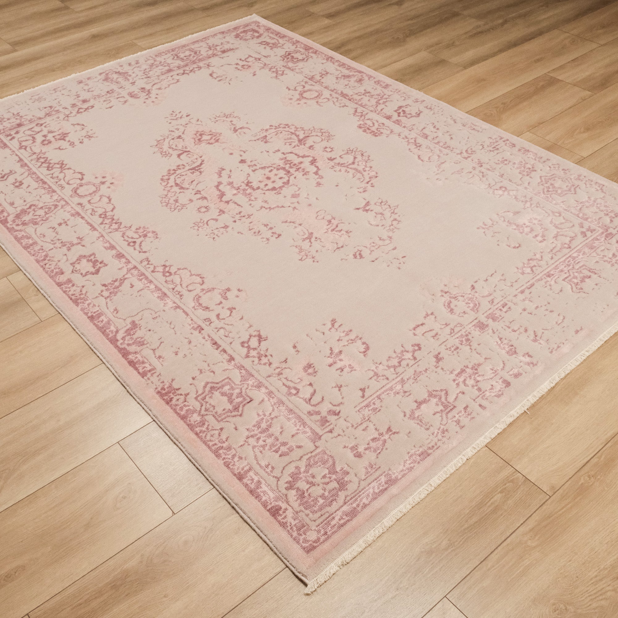 Heritage Serisi Vintage Pembe Tezgah Dokuma Halı