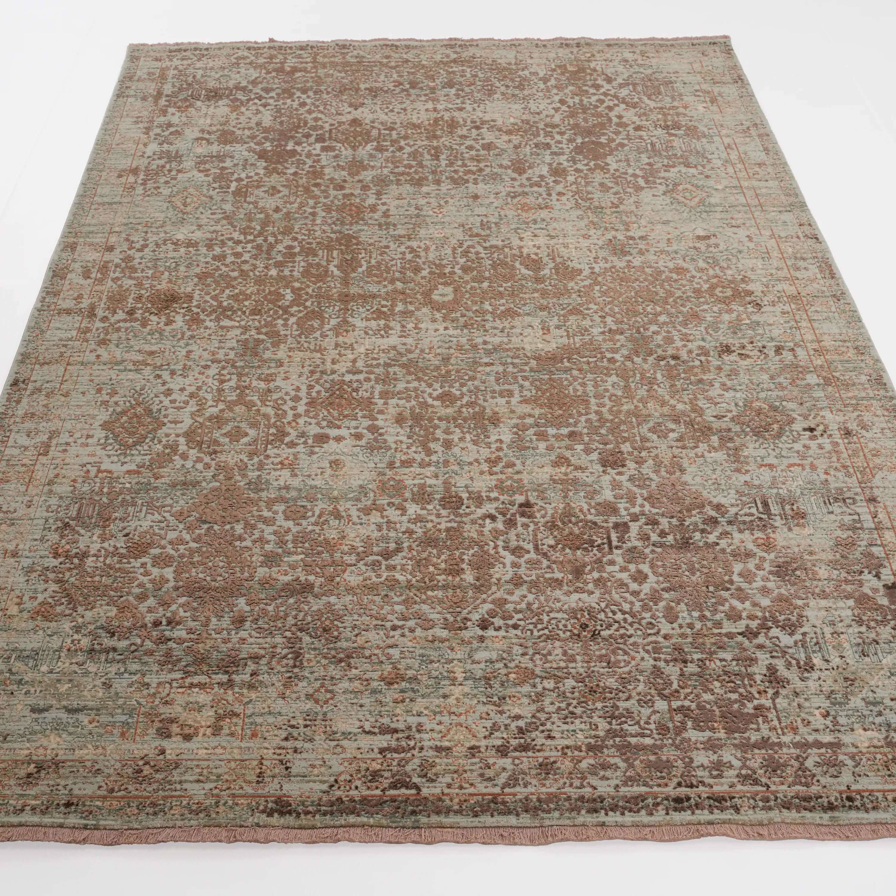 Historia Serisi Makine Dokuma Vintage Desenli Bakır Halı