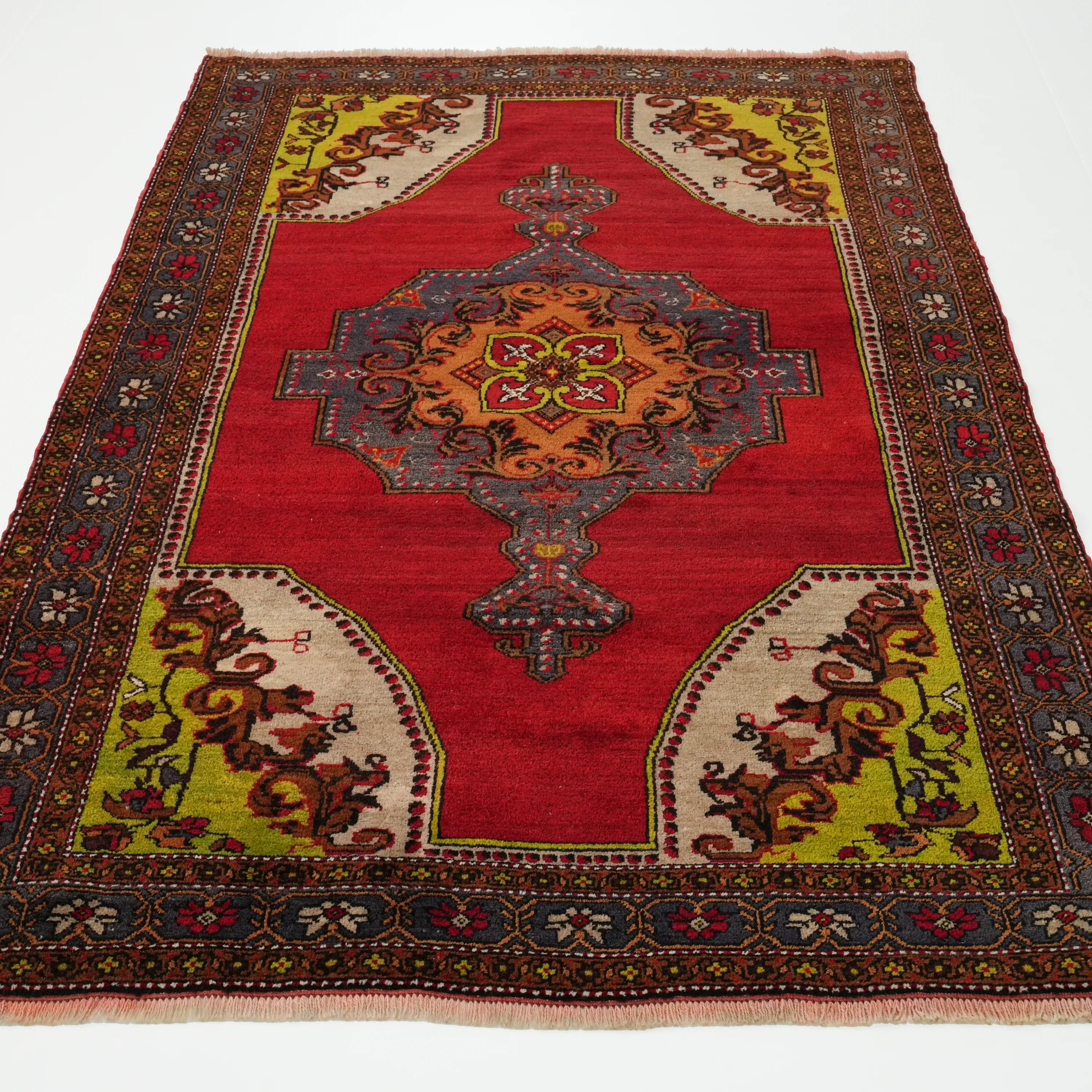 Second Hand Kirmen Handwoven Natural Dye Nevşehir Derinkuyu Carpet