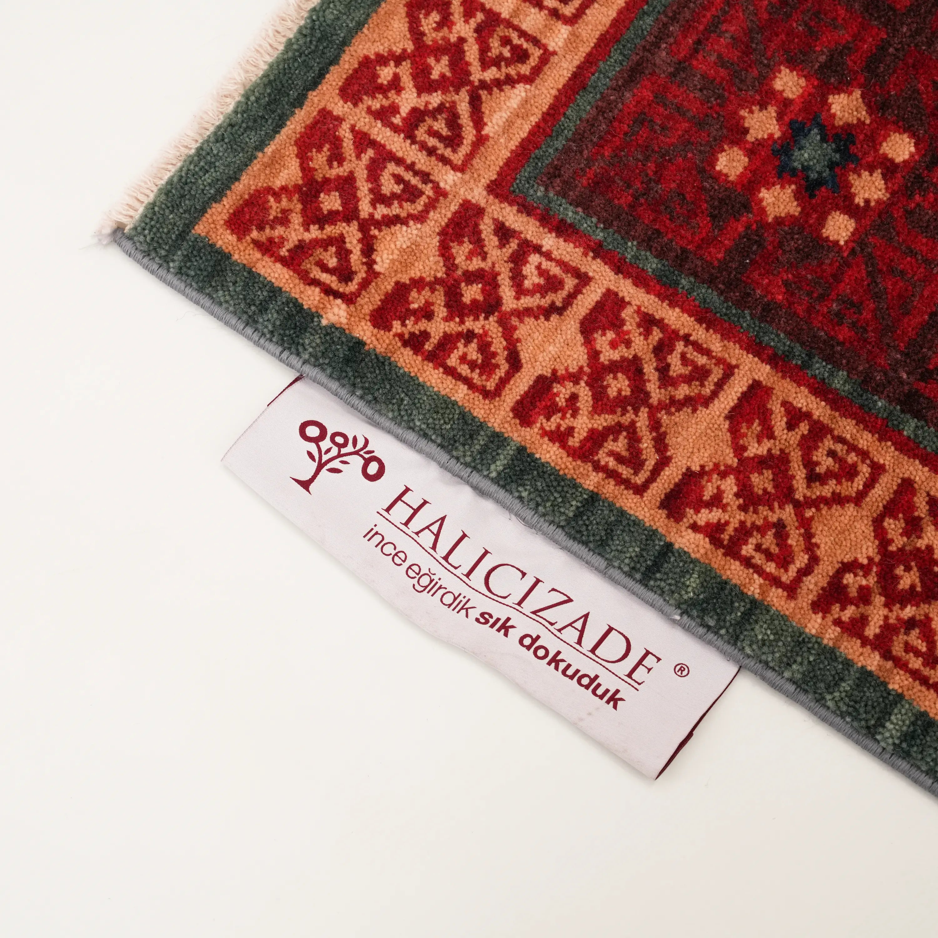 Kadim Serisi Anadolu Desenli Yün Mavi Tezgah Dokuma Halı