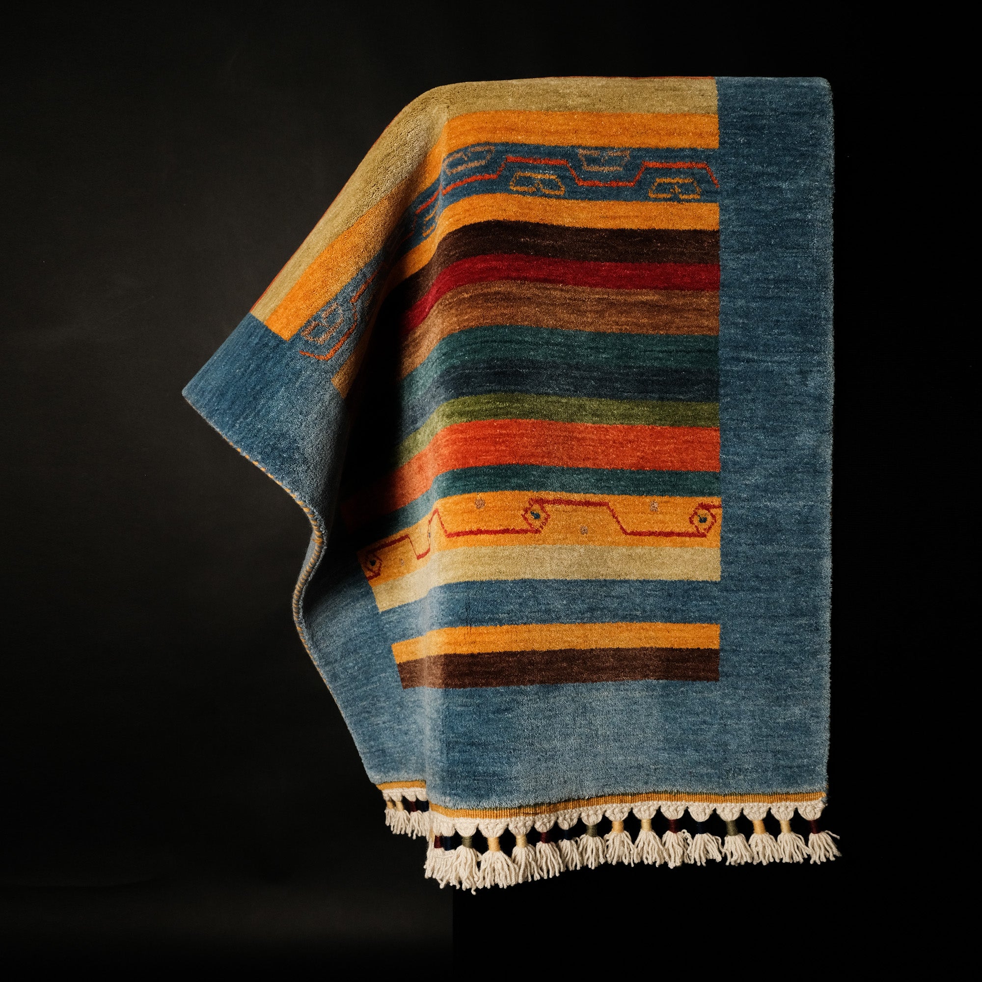 Carnival Series Shawl Design Hand Woven Carpet