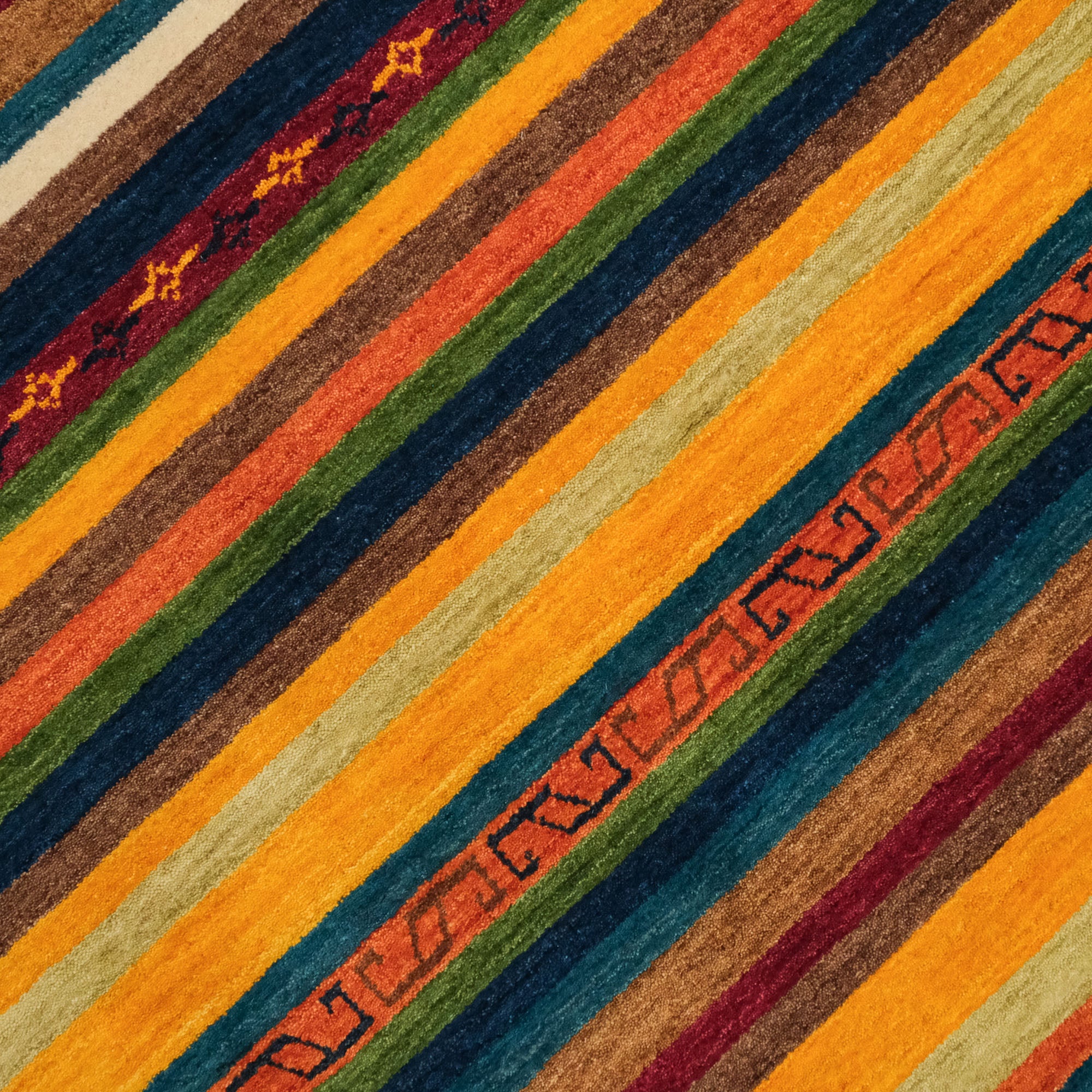 Carnival Series Shawl Design Hand Woven Carpet