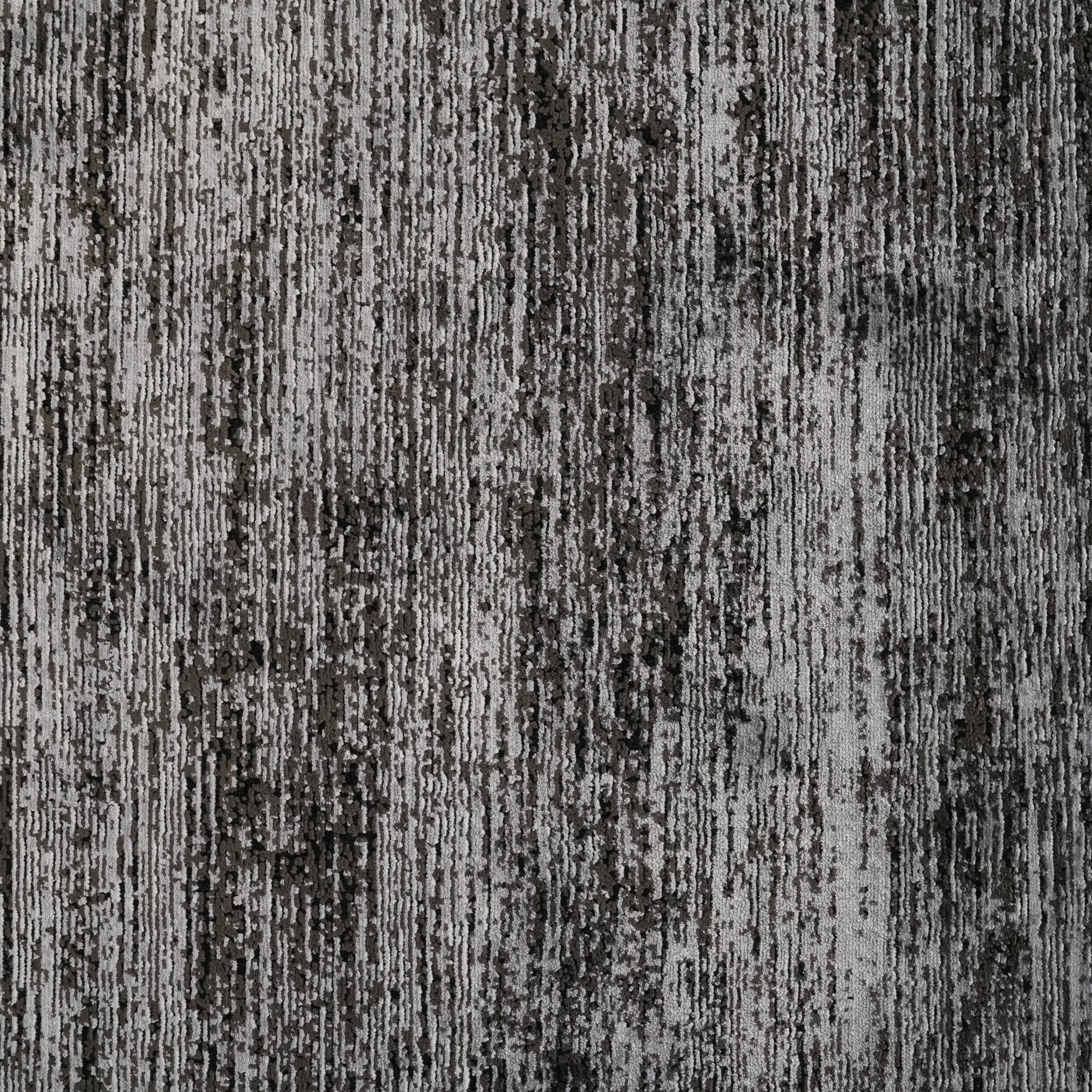 Lugano Serisi Soyut Desenli Siyah Viskon Halı