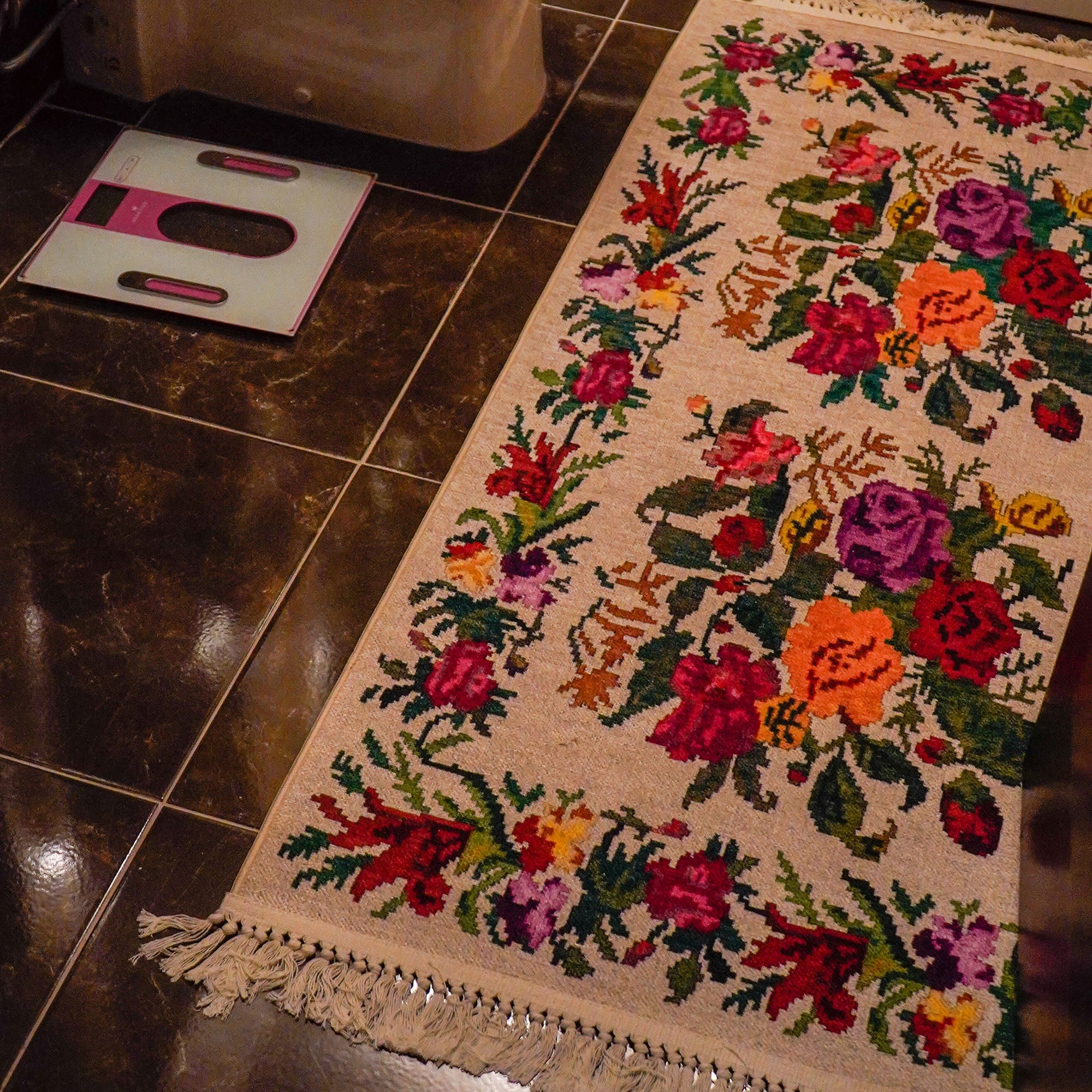 Luna Series Digital Print Karabakh Pattern Colorful Rug