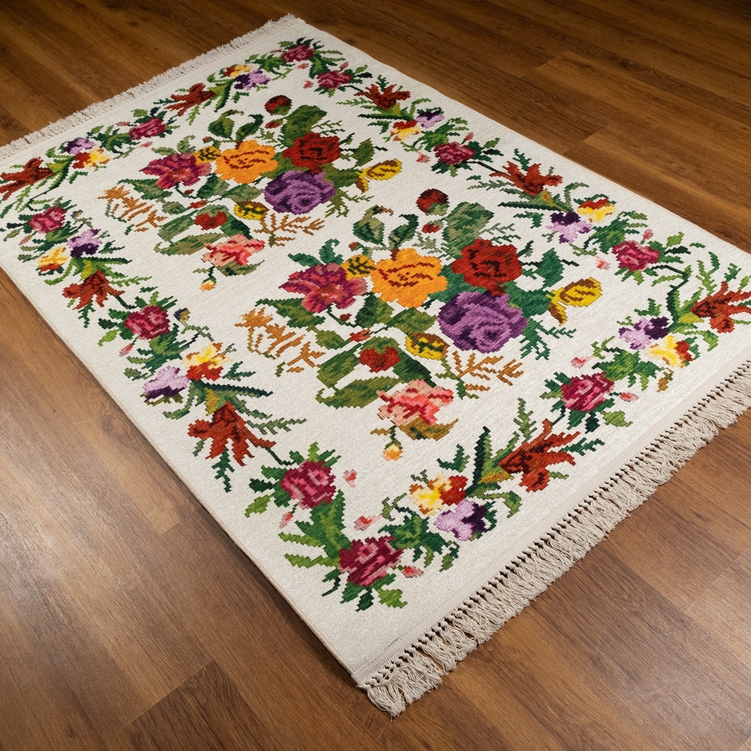 Luna Series Digital Print Karabakh Pattern Colorful Rug