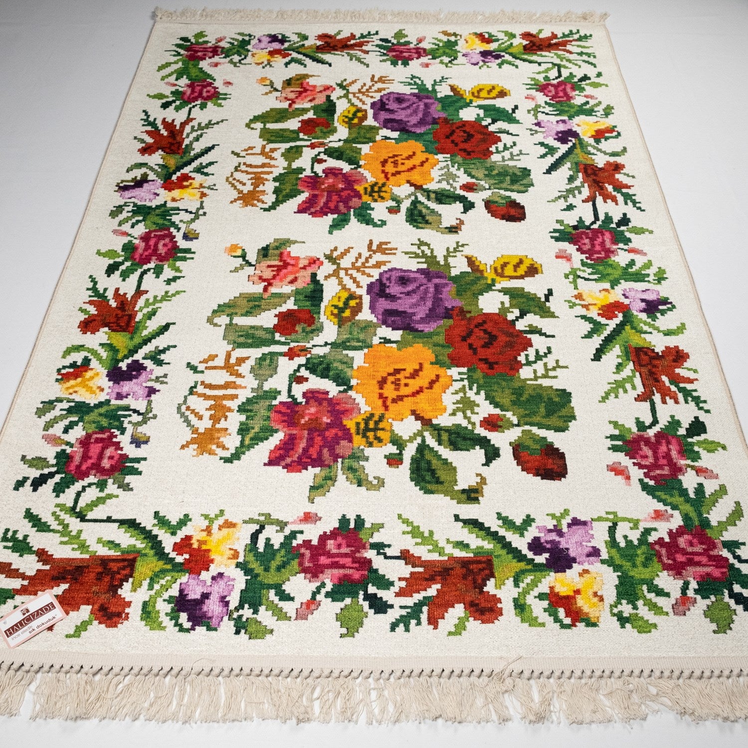 Luna Series Digital Print Karabakh Pattern Colorful Rug