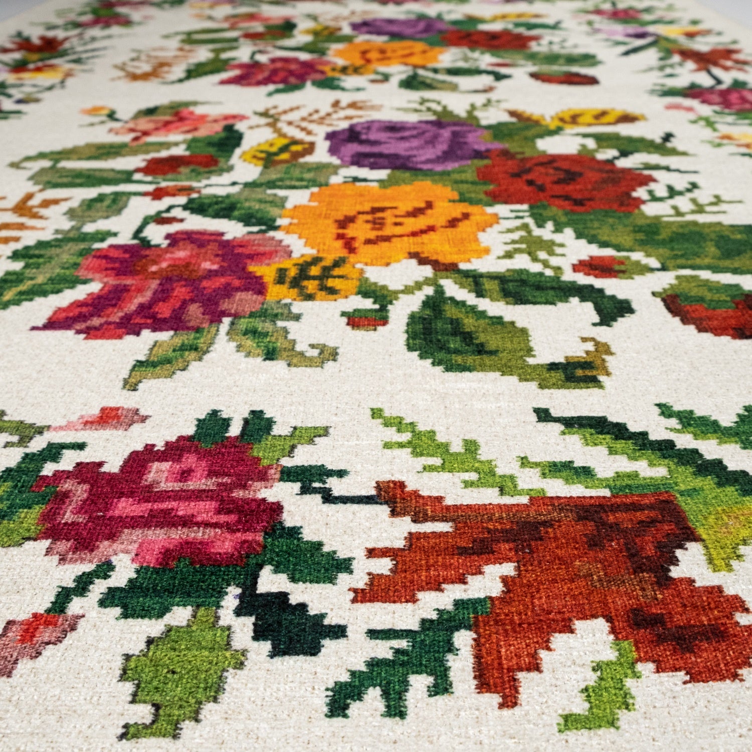 Luna Series Digital Print Karabakh Pattern Colorful Rug