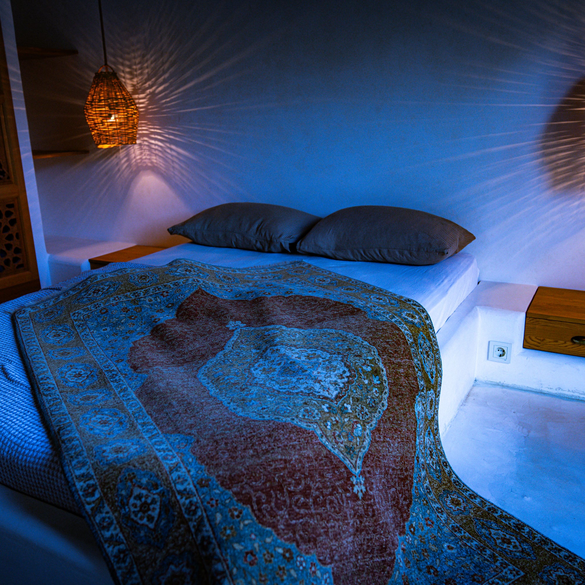 Obra Series Handwoven Anatolian Patterned Root Dyed Wool Rug