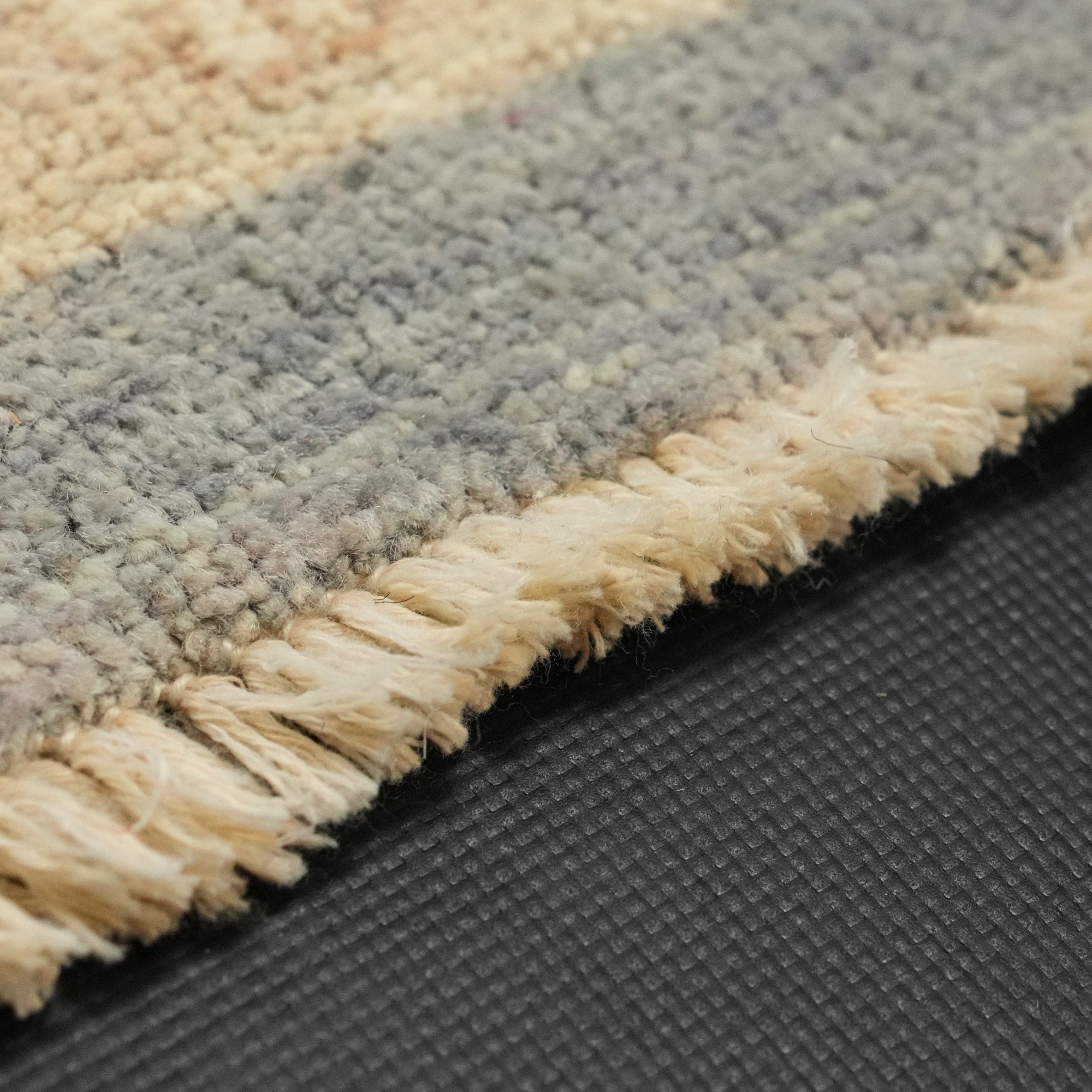 Mahal Series Hand-Woven Uşak Patterned Blue Wool Carpet