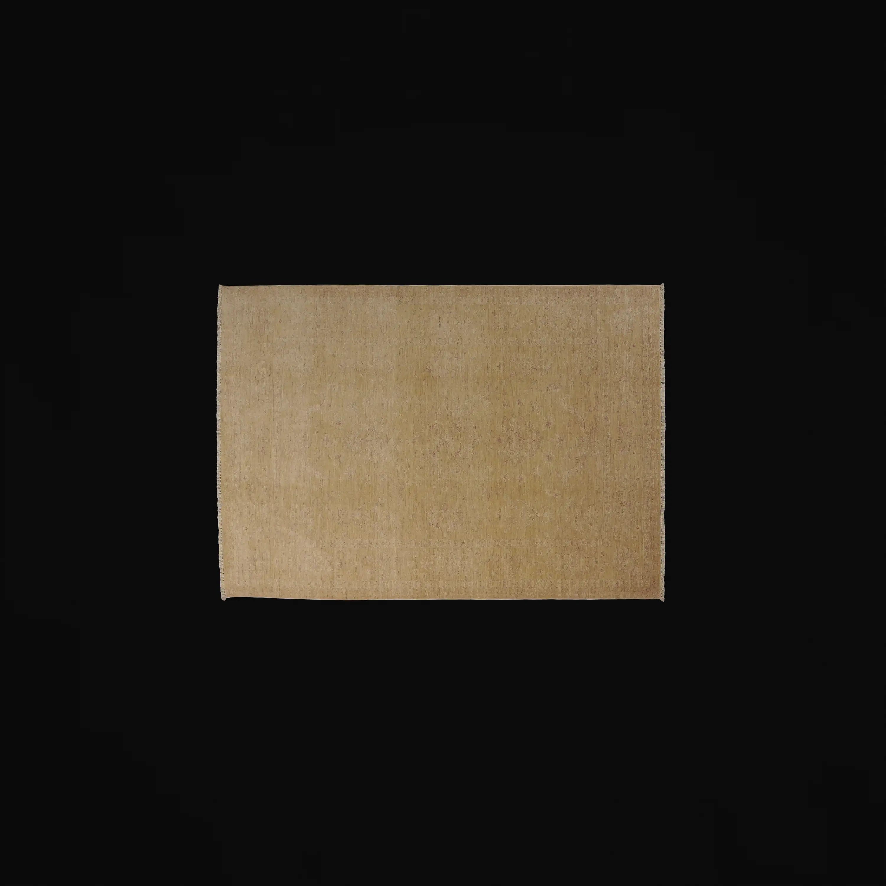 Mahal Series Handwoven Vintage Pattern Cream Wool Rug