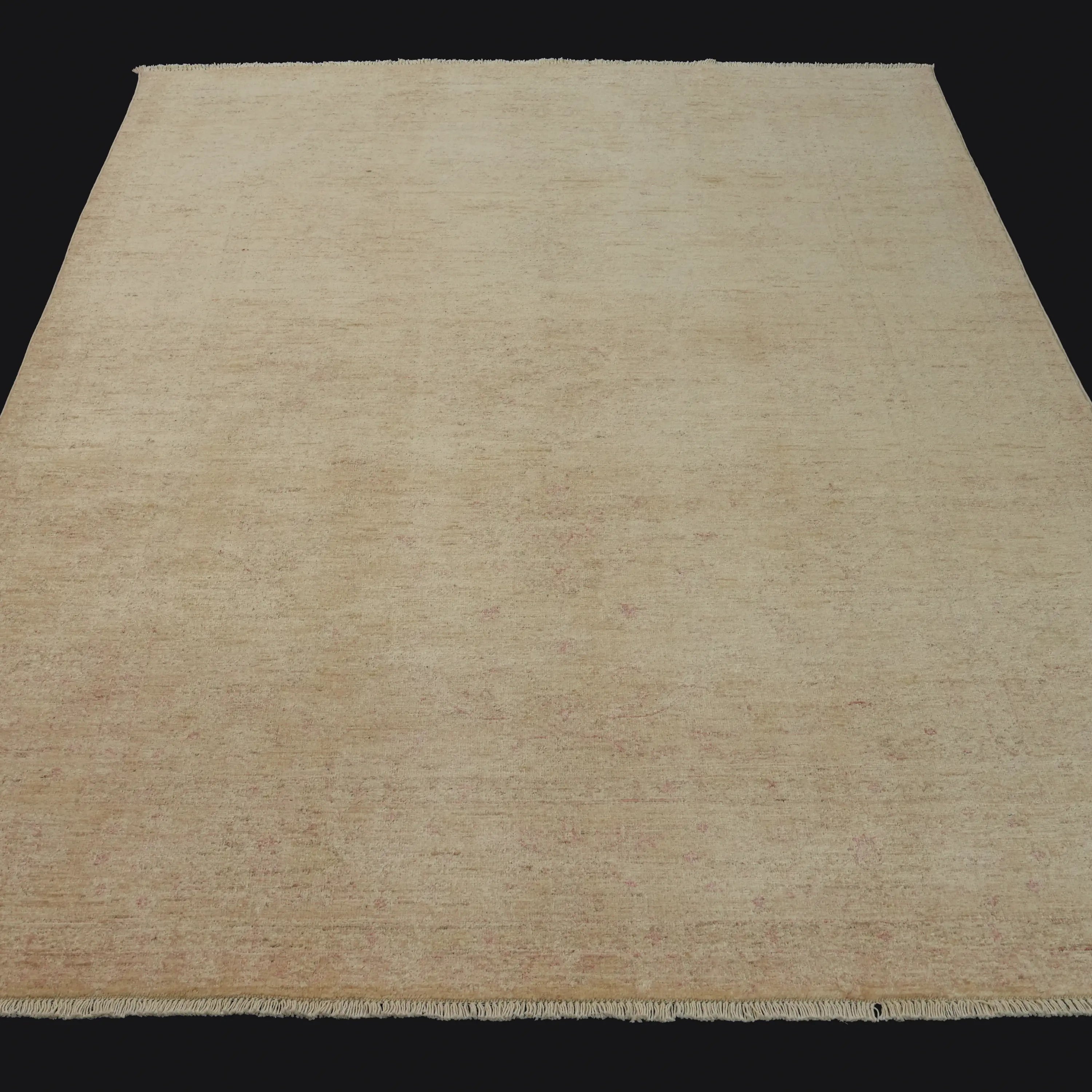 Mahal Series Handwoven Vintage Pattern Cream Wool Rug