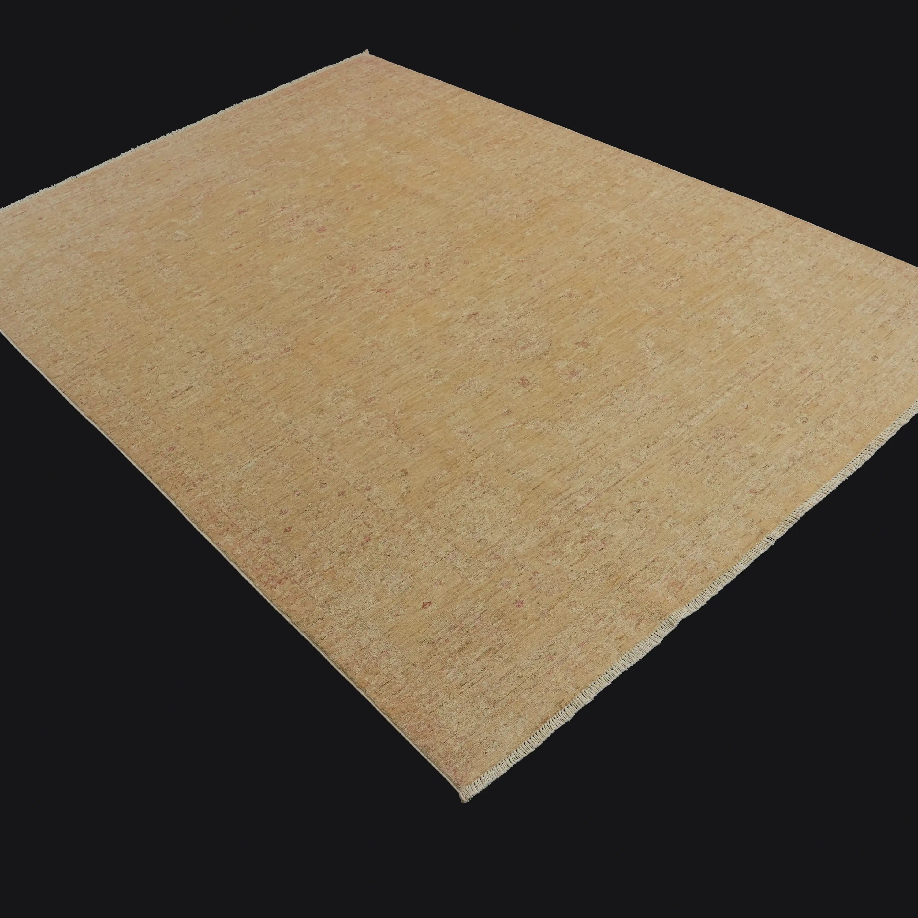 Mahal Series Handwoven Vintage Pattern Cream Wool Rug