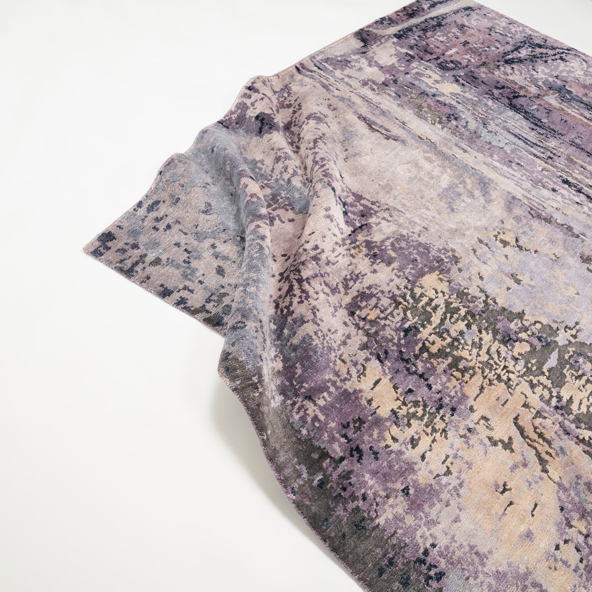 Maison Series Handwoven Abstract Pattern Bamboo Rug