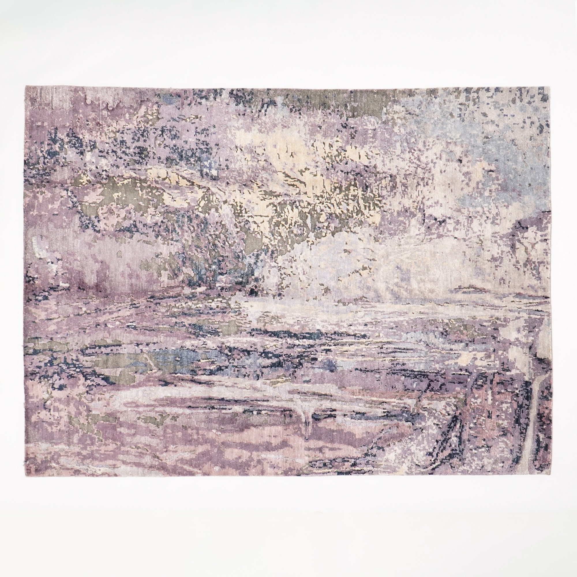 Maison Series Handwoven Abstract Pattern Bamboo Rug